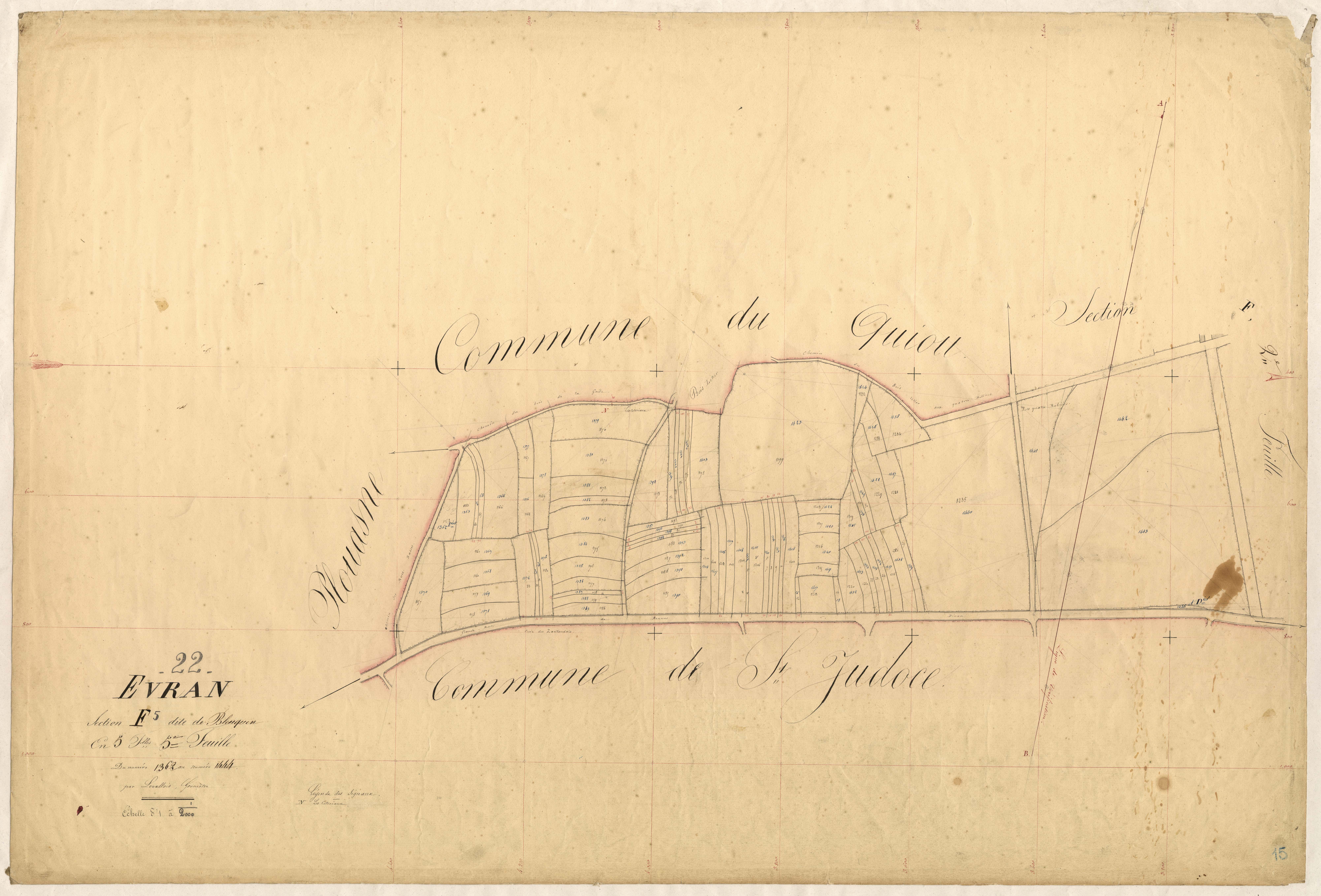 Évran - Section F, 5e feuille