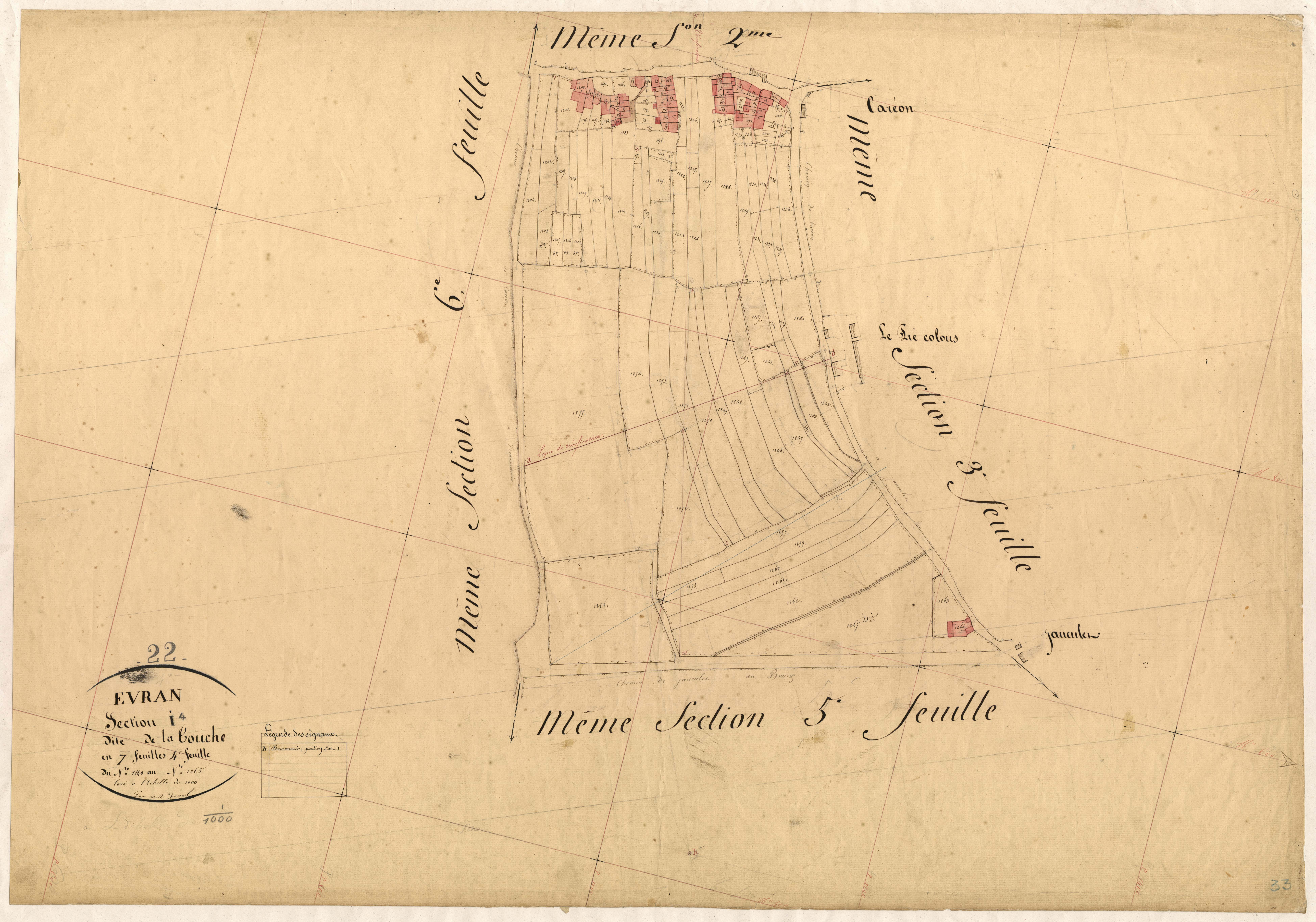 Évran - Section I, 4e feuille