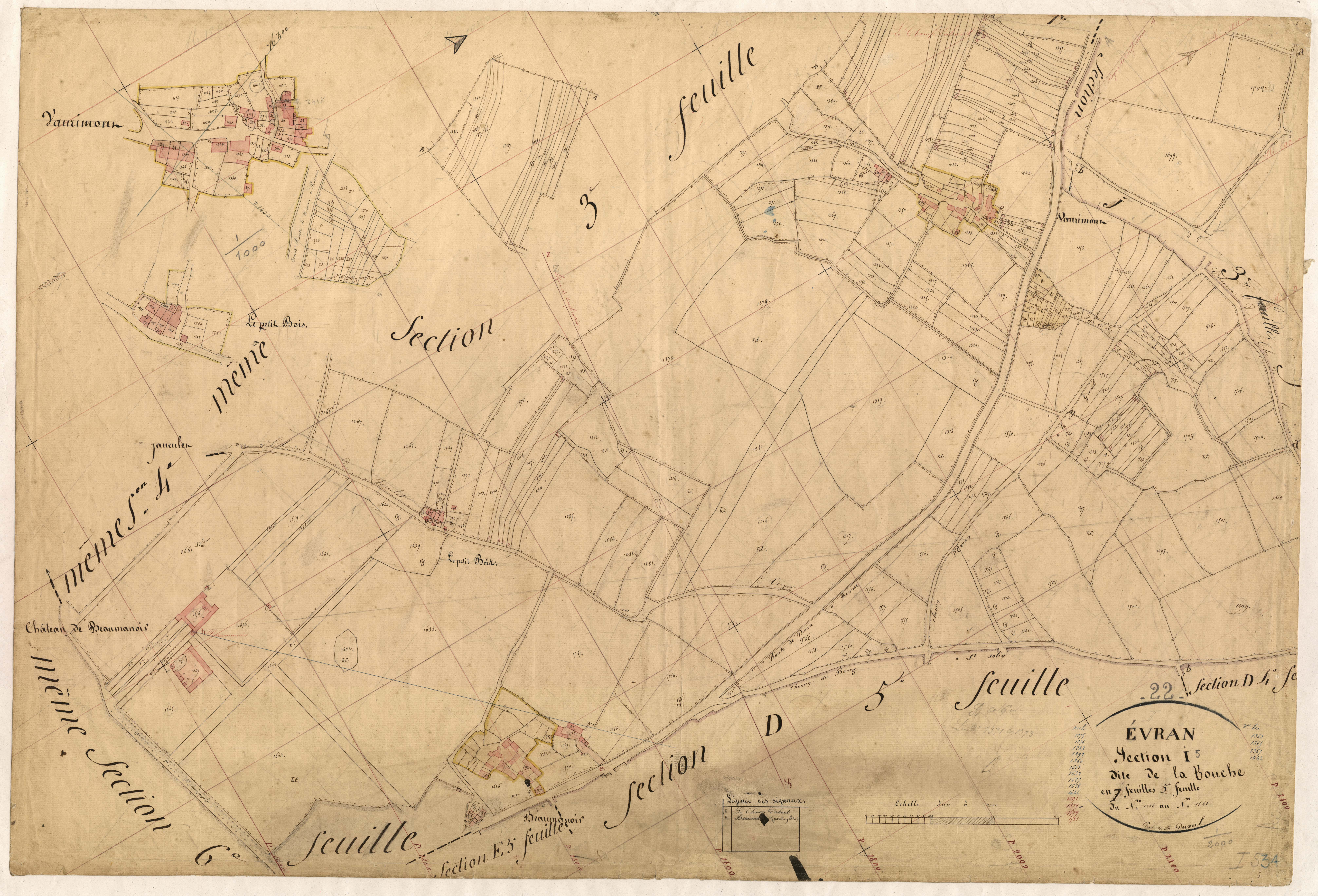 Évran - Section I, 5e feuille