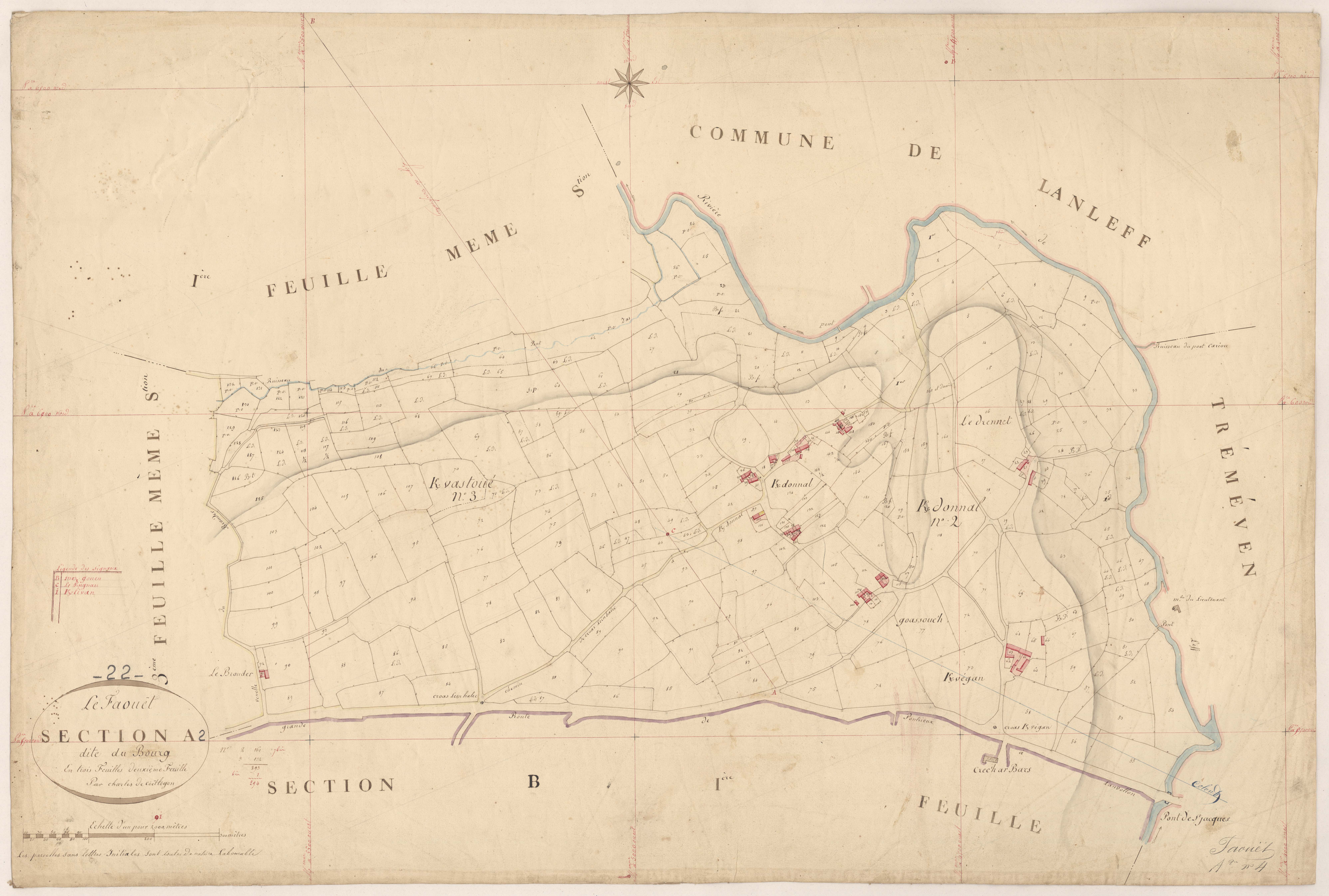 Le Faouët - Section A, 1re feuille