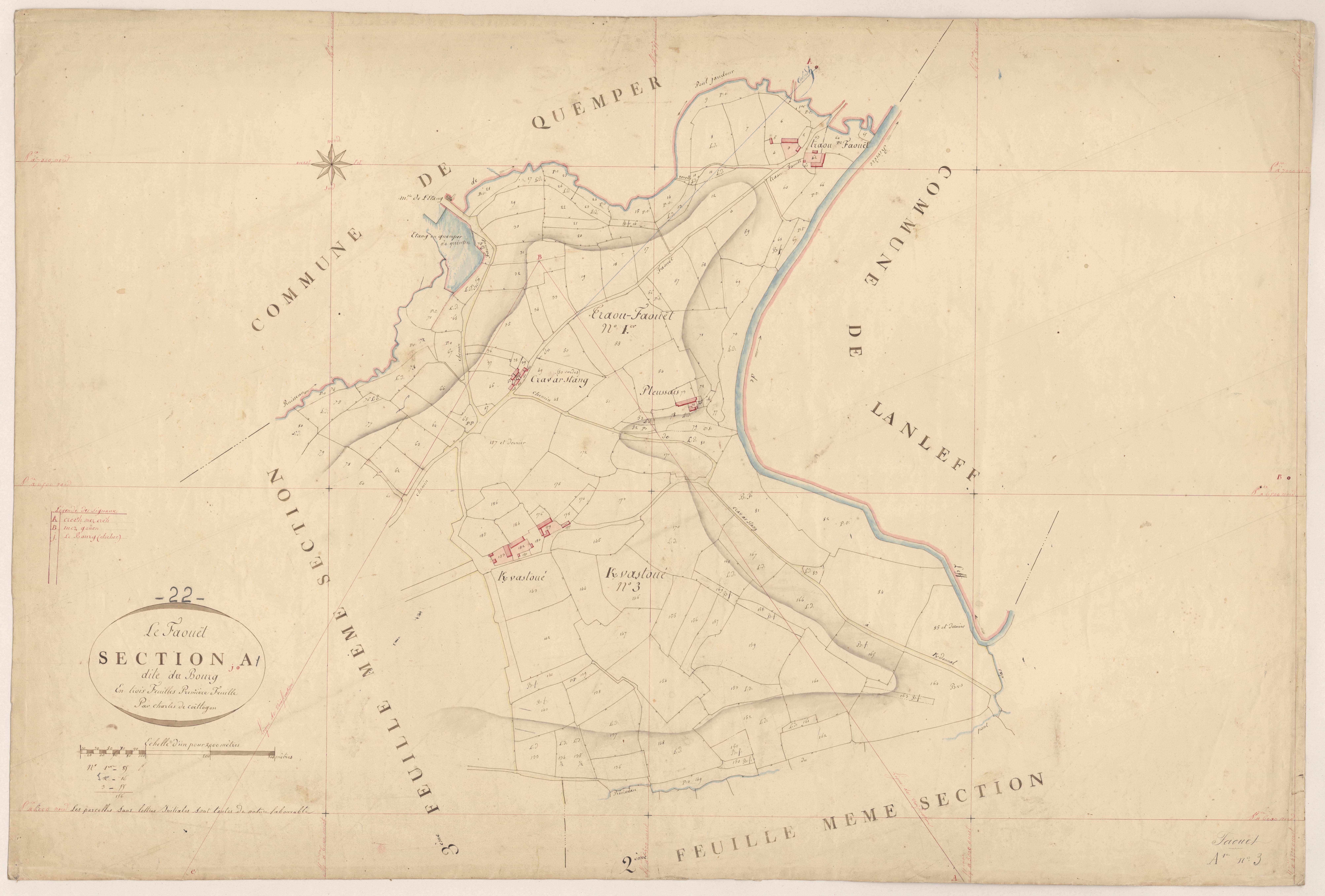 Le Faouët - Section B, 1re feuille