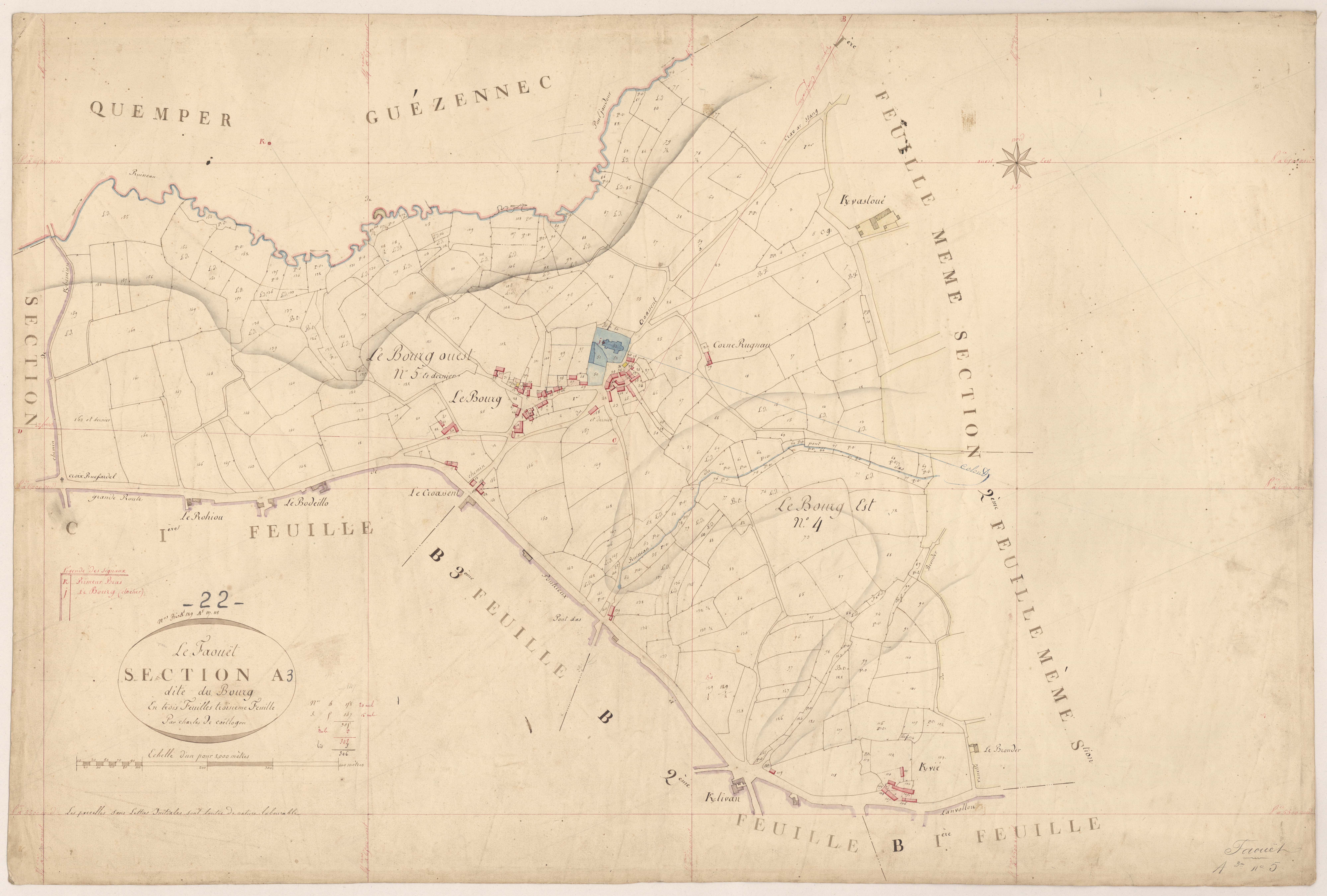 Le Faouët - Section B, 2e feuille
