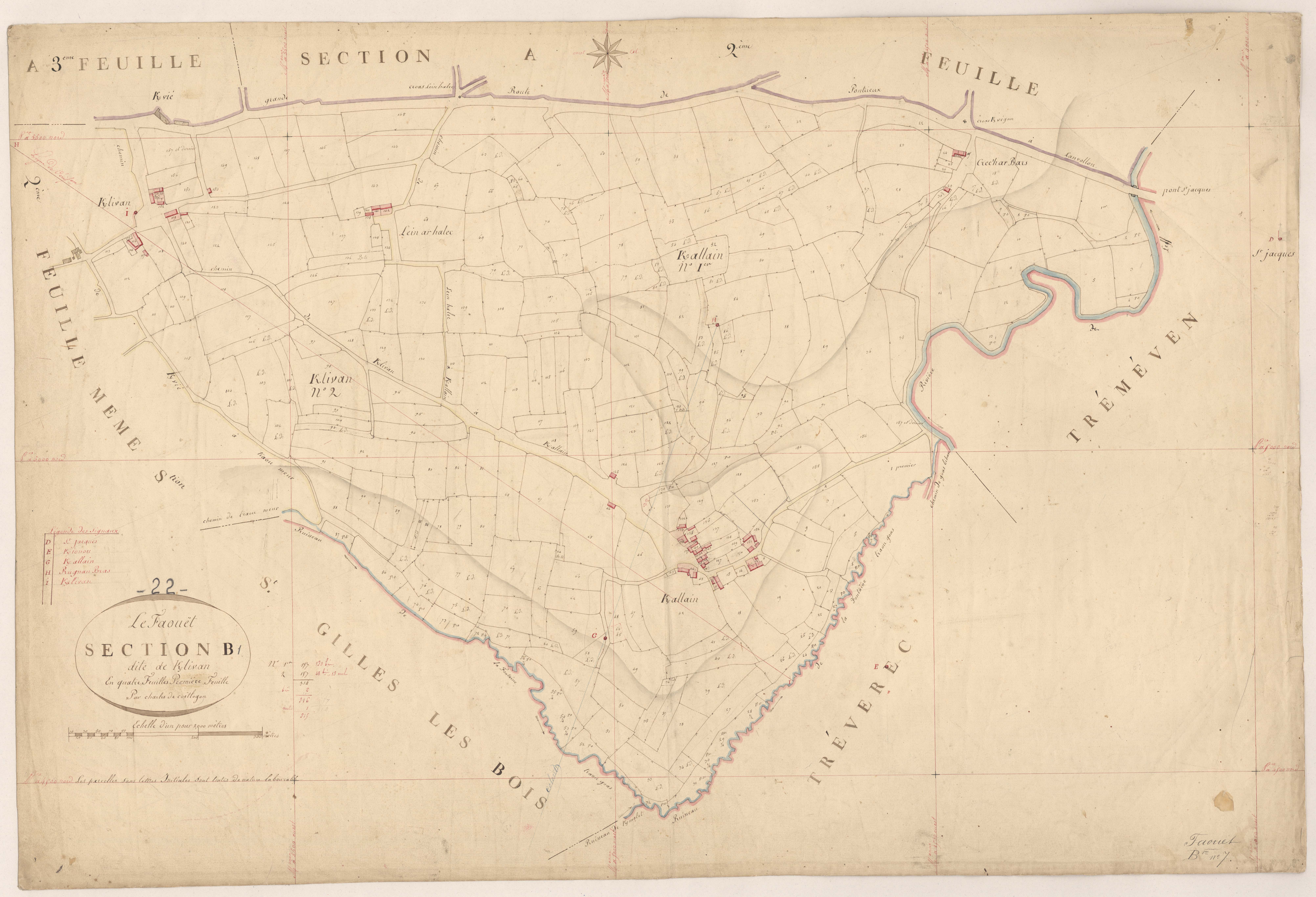 Le Faouët - Section B, 3e feuille