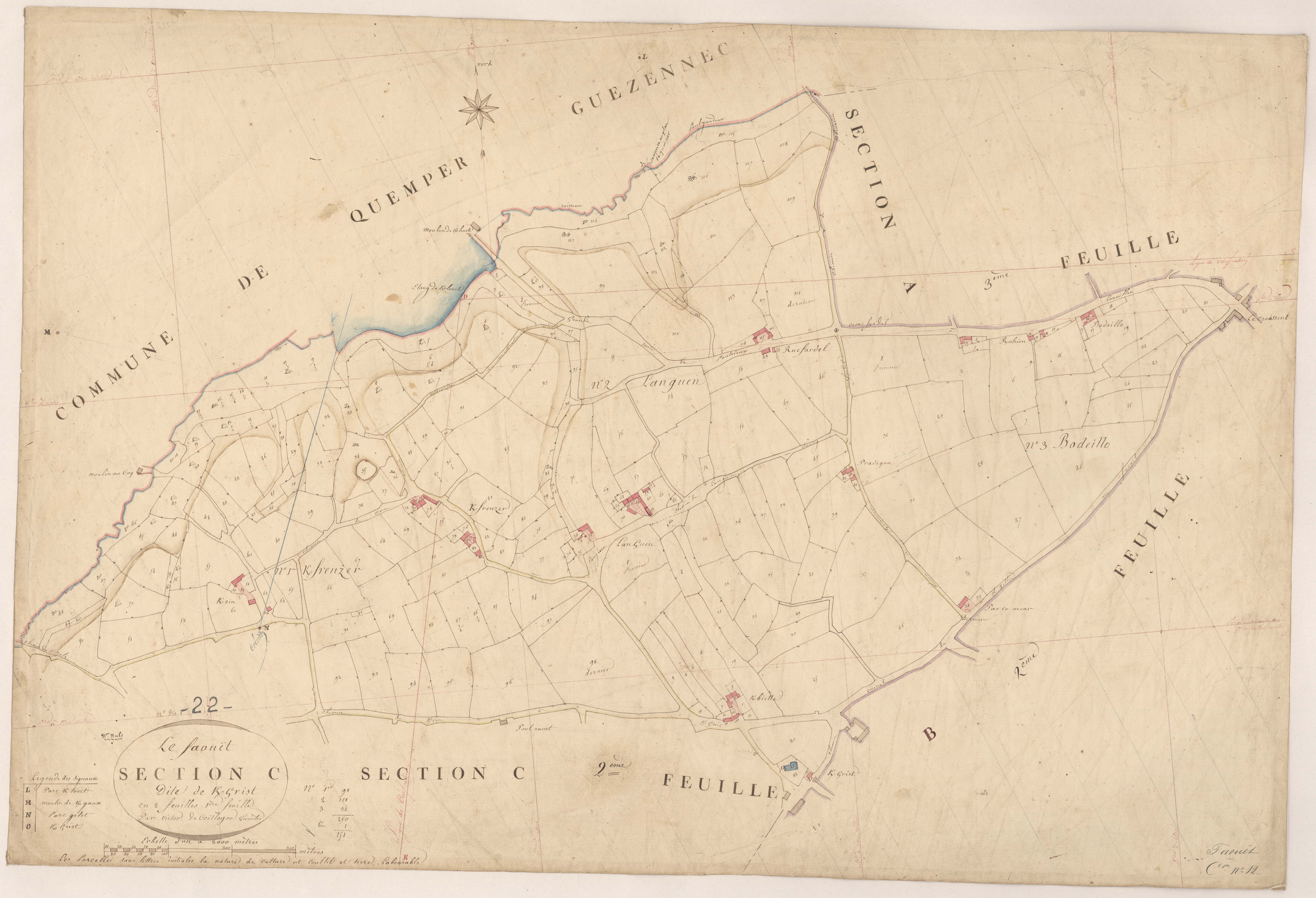 Le Faouët - Section C, 1re feuille