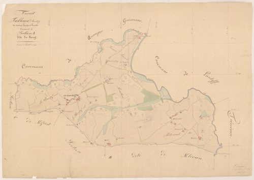 Le Faouët - Tableau d'assemblage : section A
