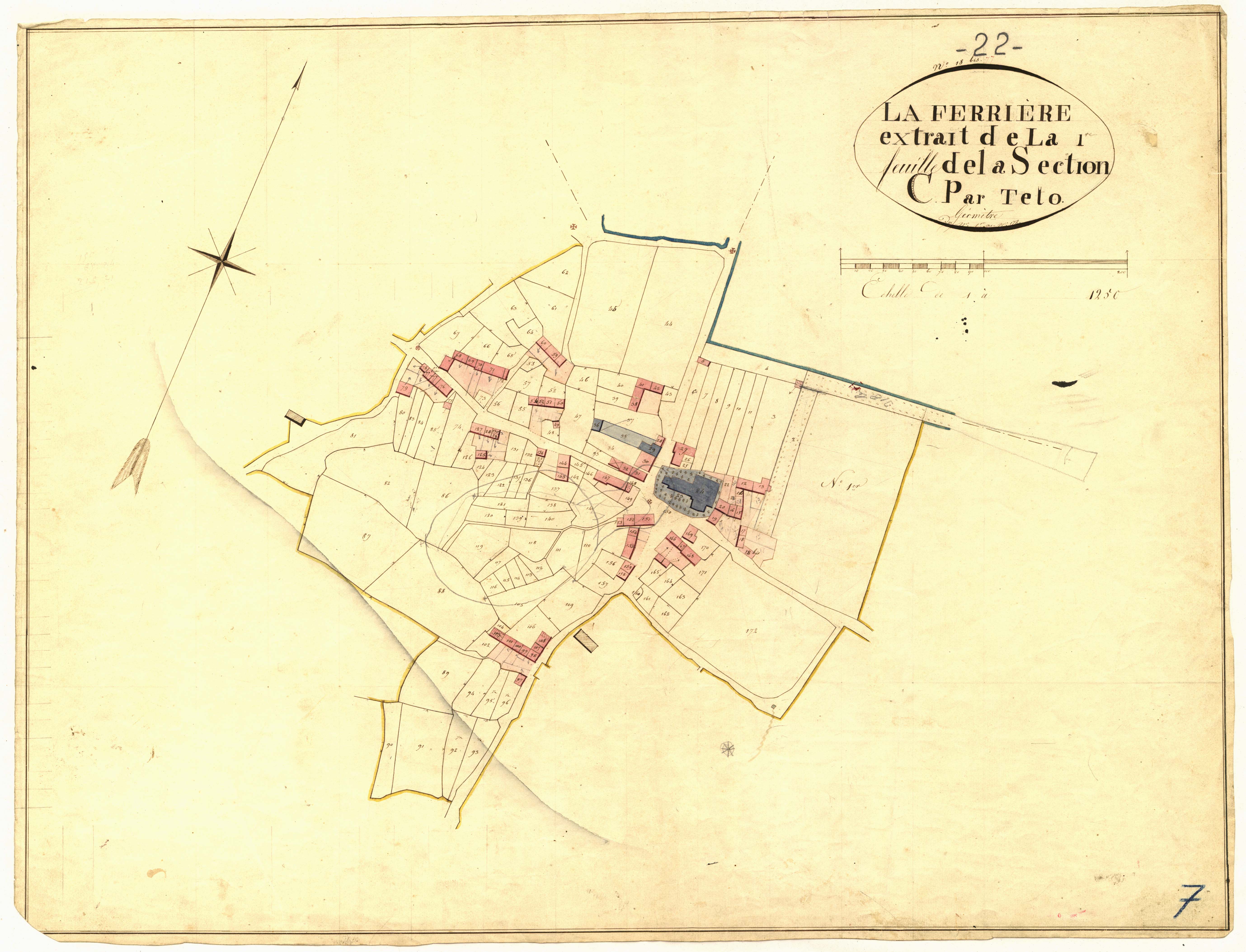 La Ferrière - Section C, 1re feuille : extrait