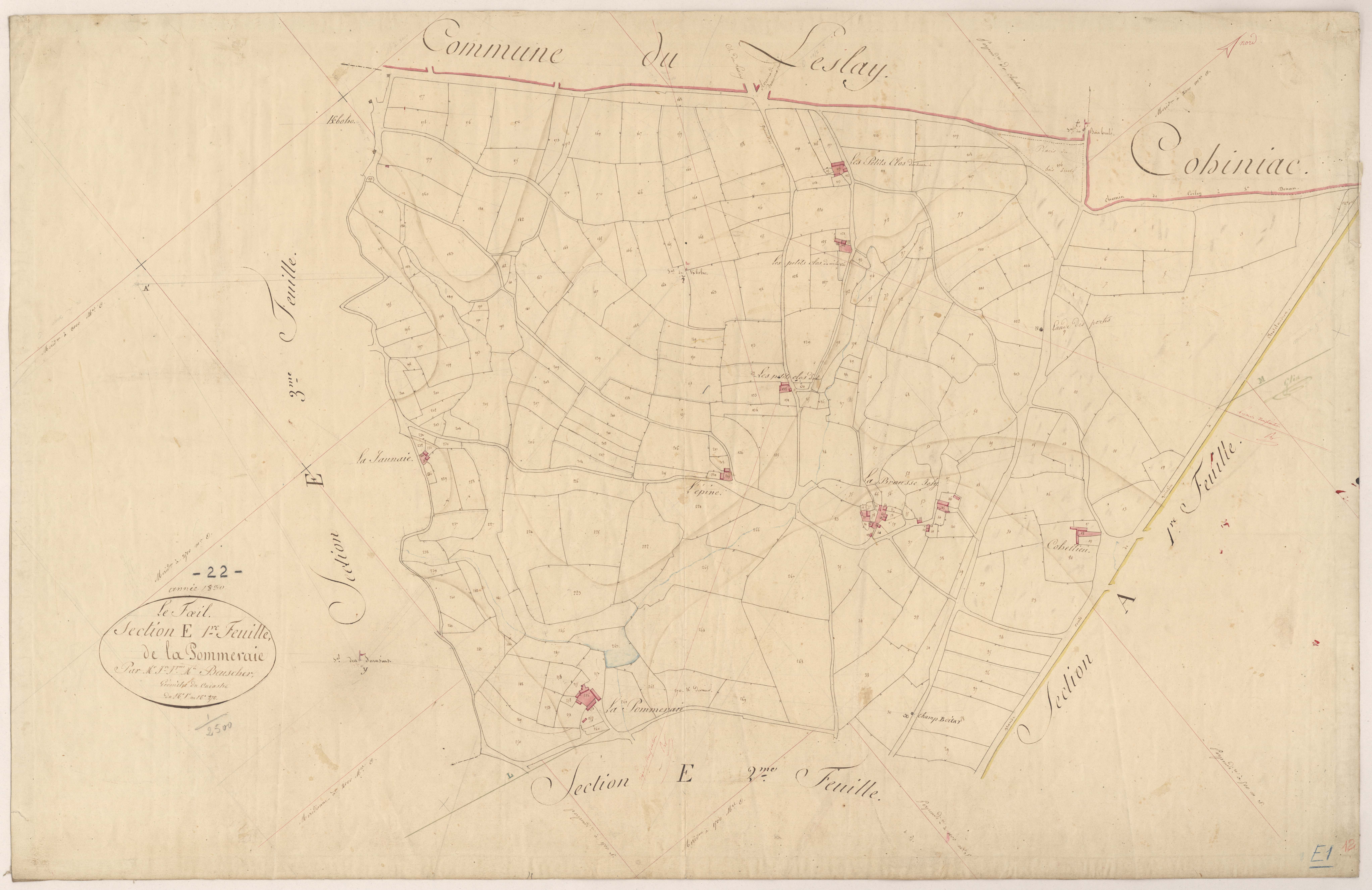 Le Fœil - Section E, 1re feuille