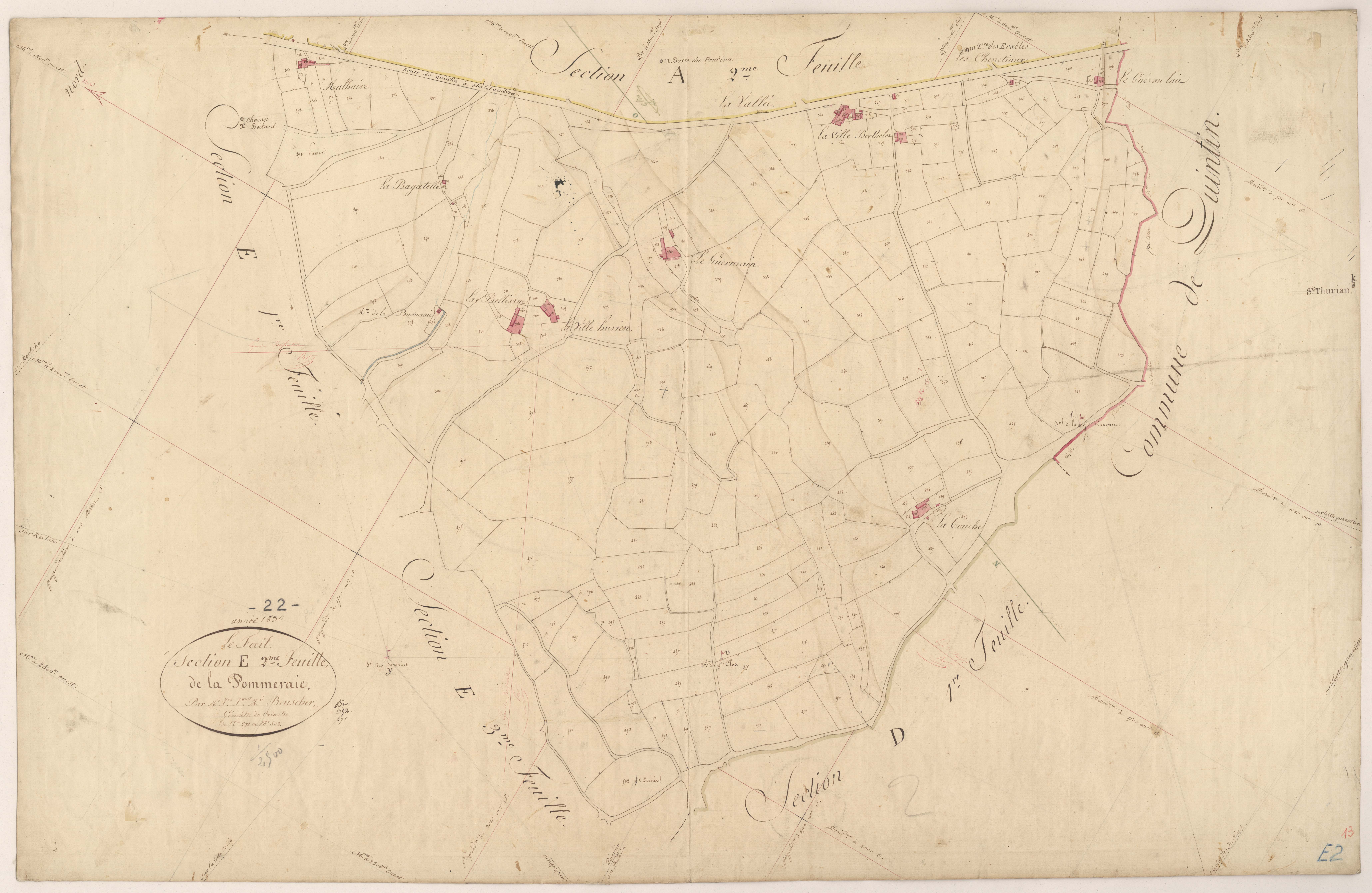Le Fœil - Section E, 2e feuille