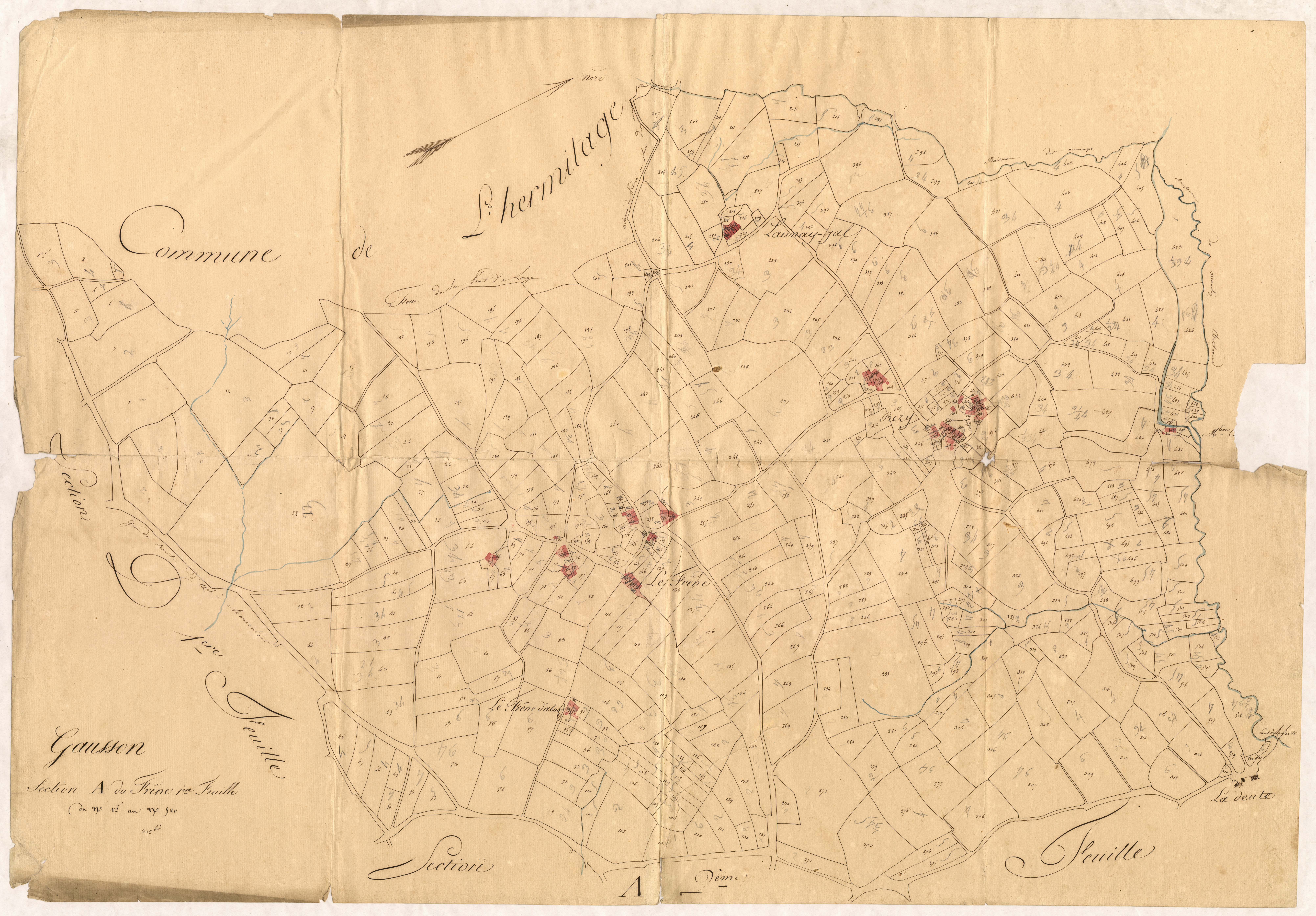 Gausson - Section A, 1re feuille