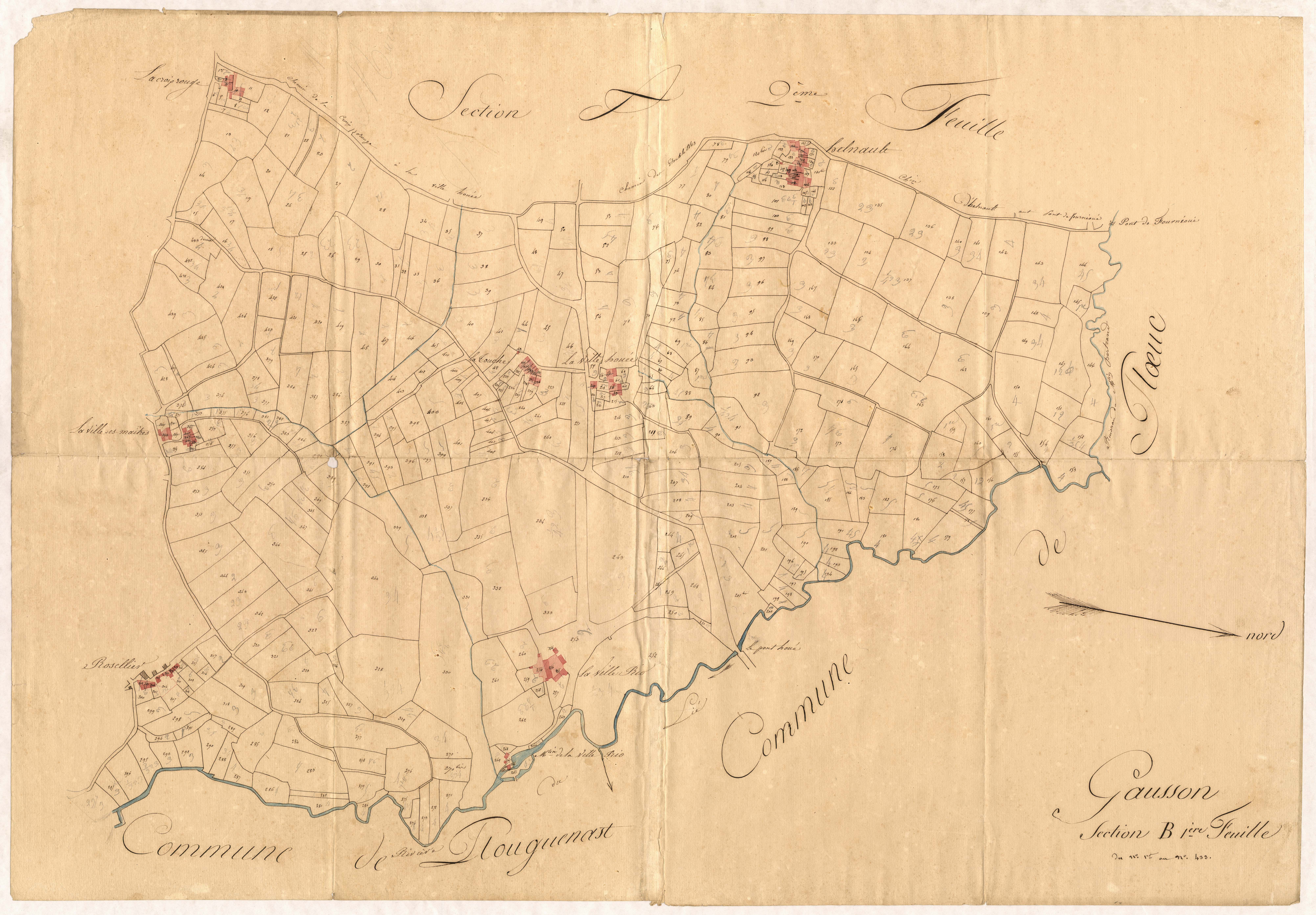 Gausson - Section B, 1re feuille