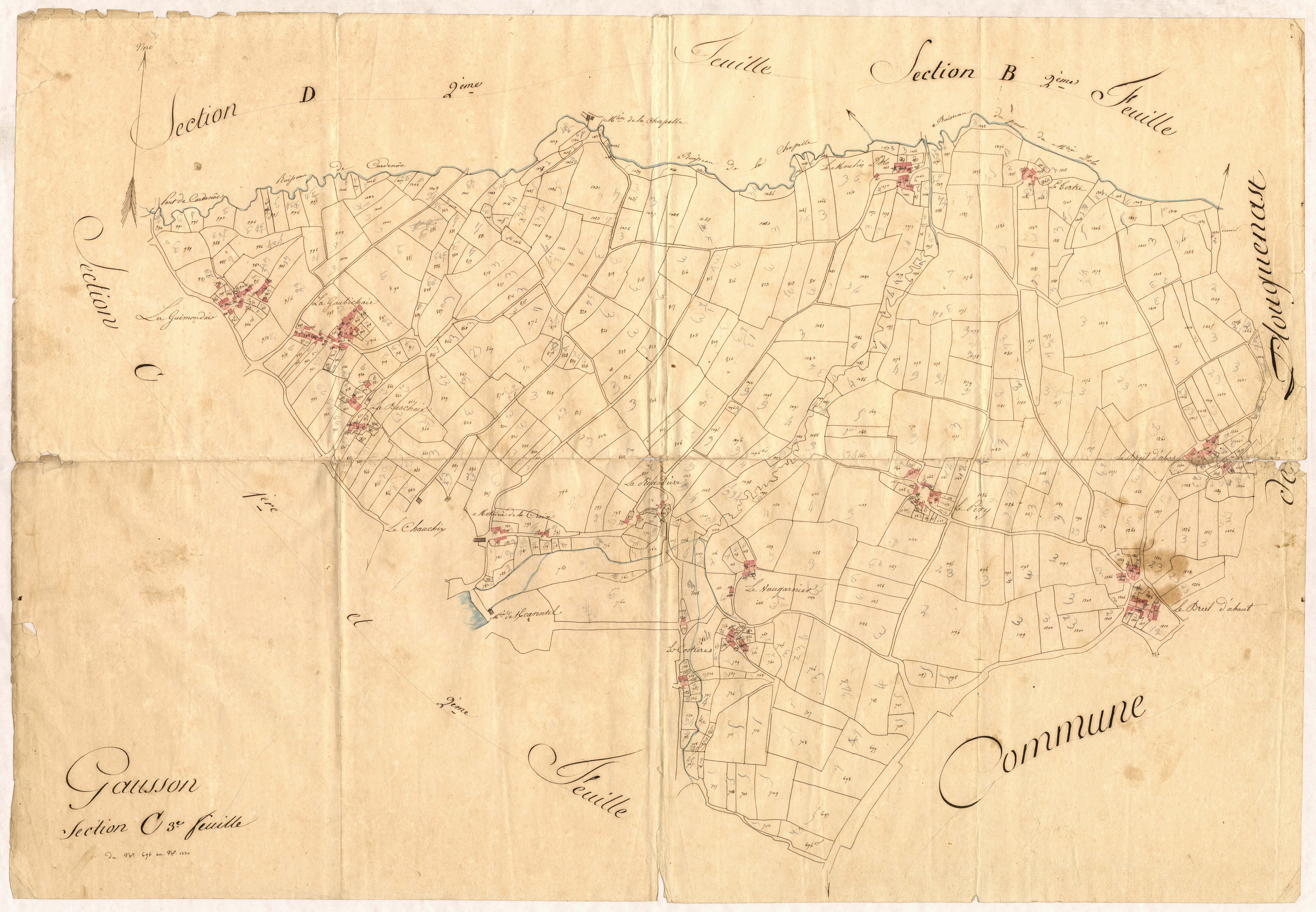 Gausson - Section C, 3e feuille
