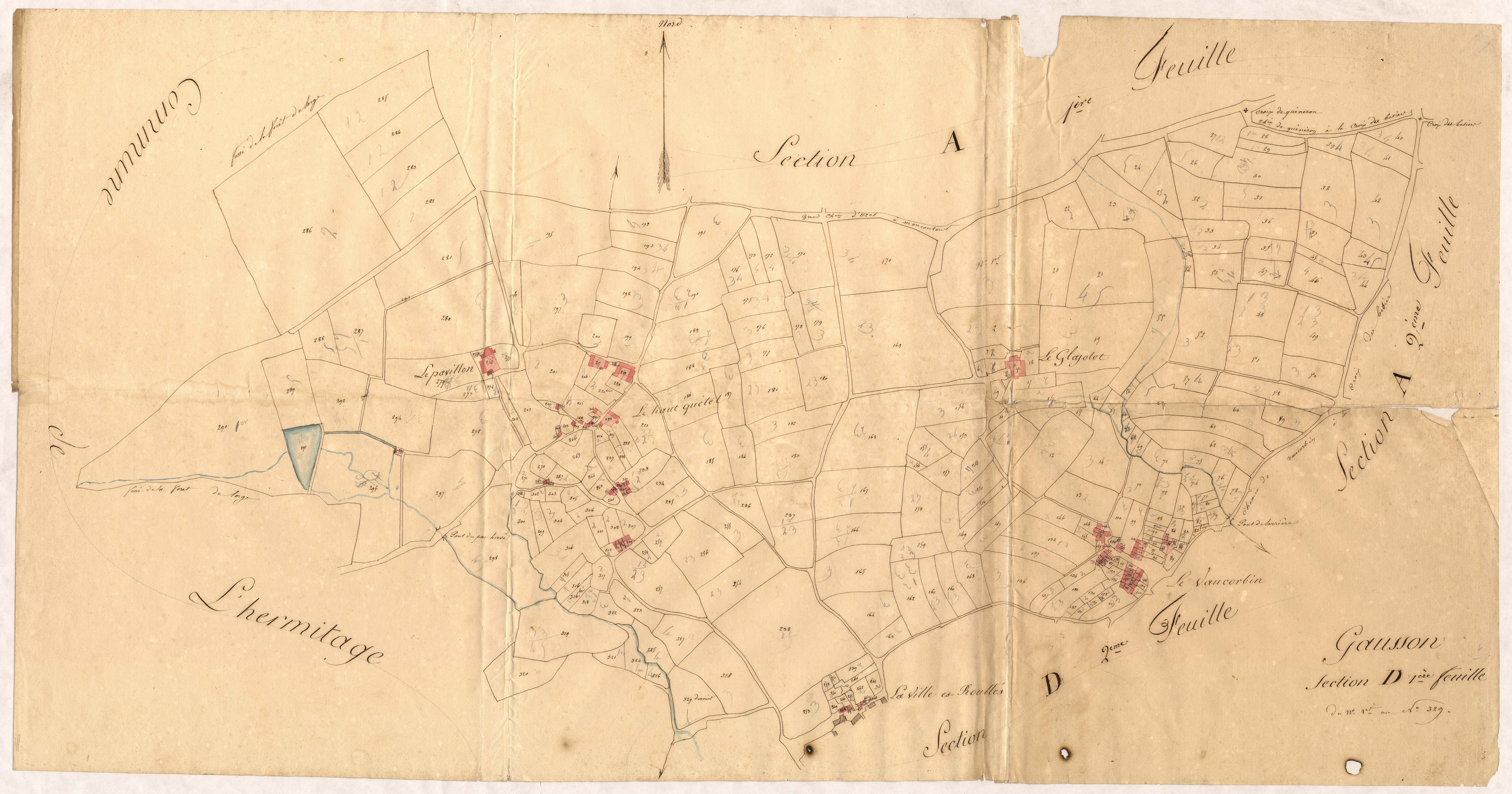 Gausson - Section D, 1re feuille