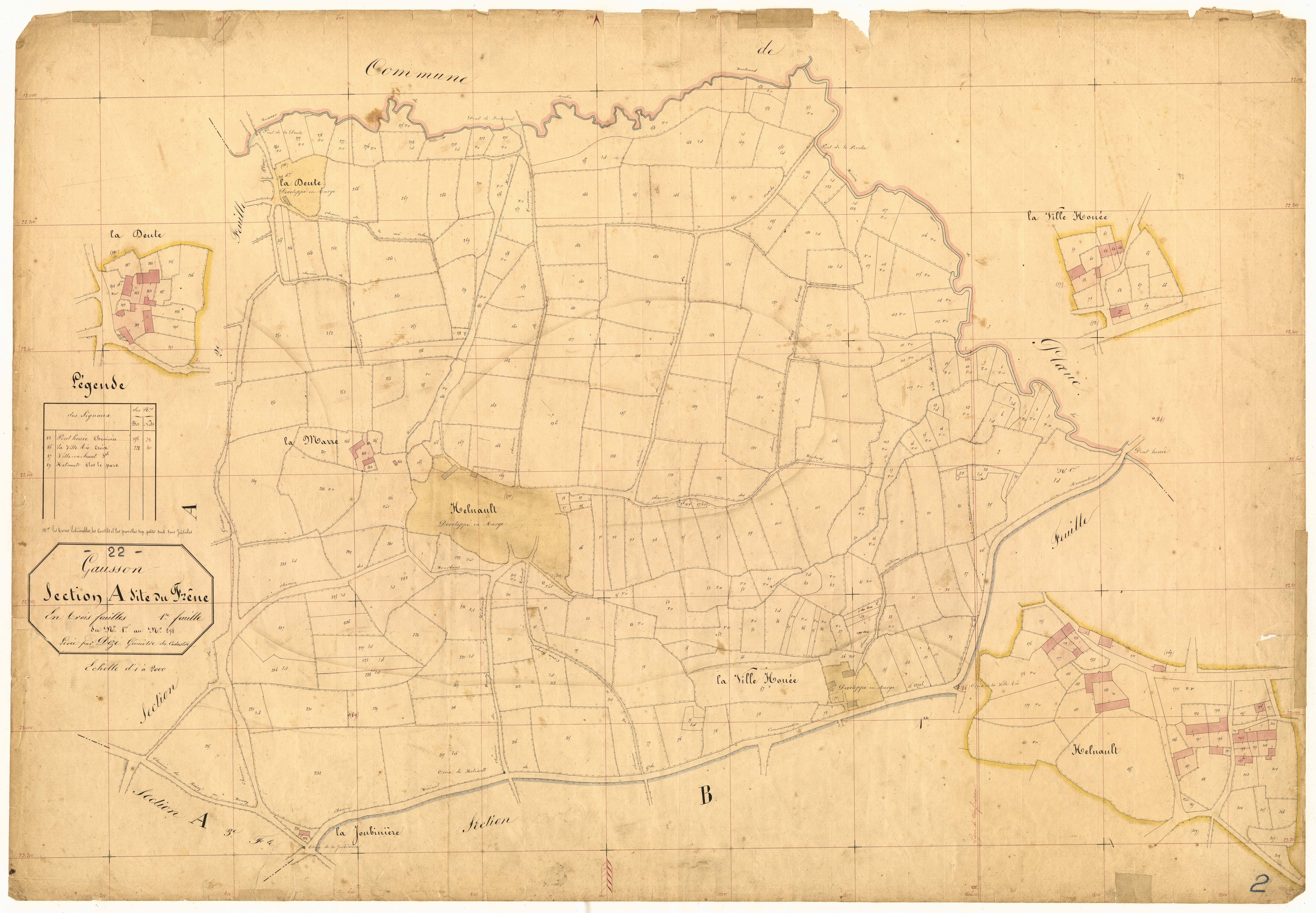 Gausson - Section A, 1re feuille