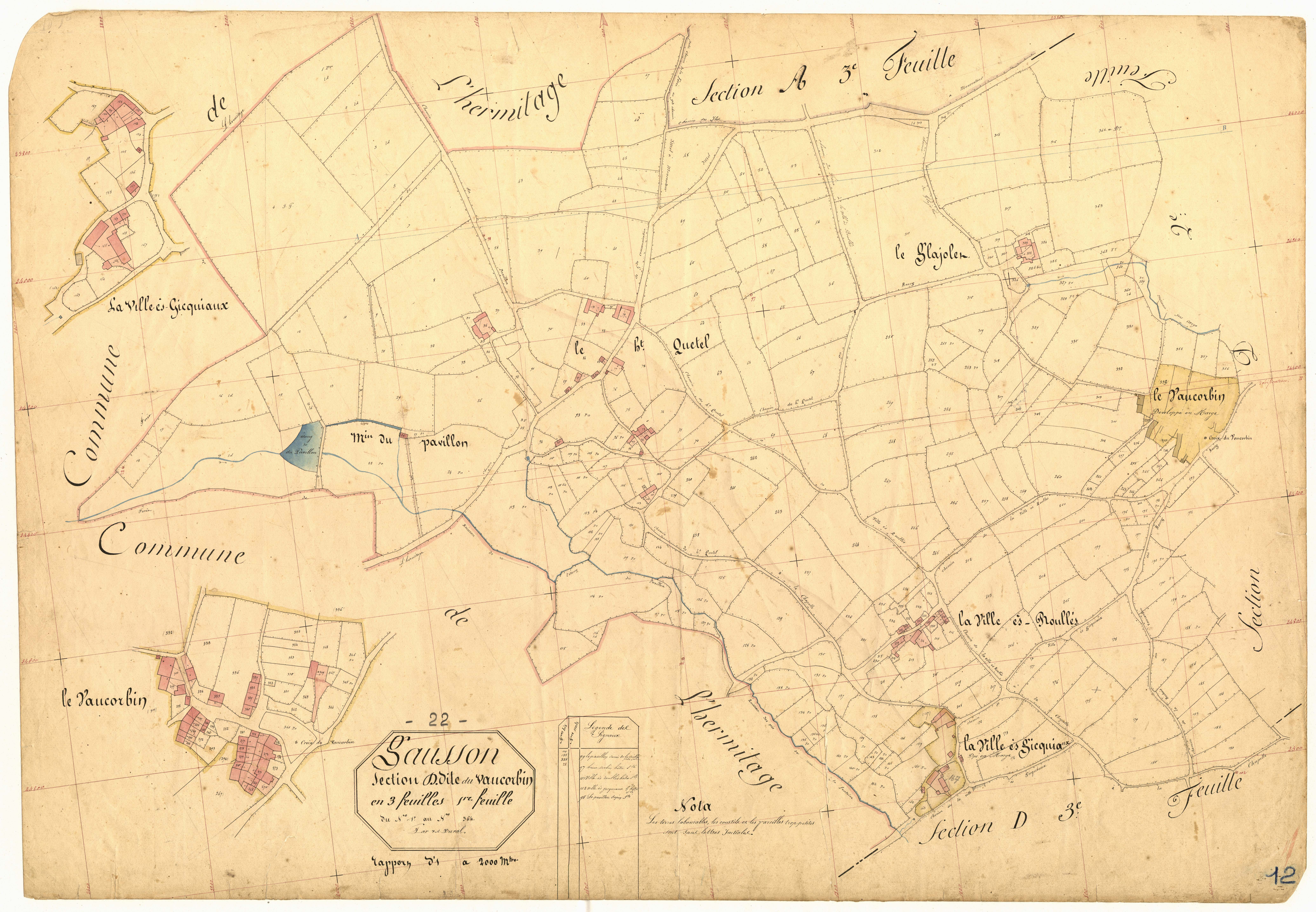 Gausson - Section D, 1re feuille