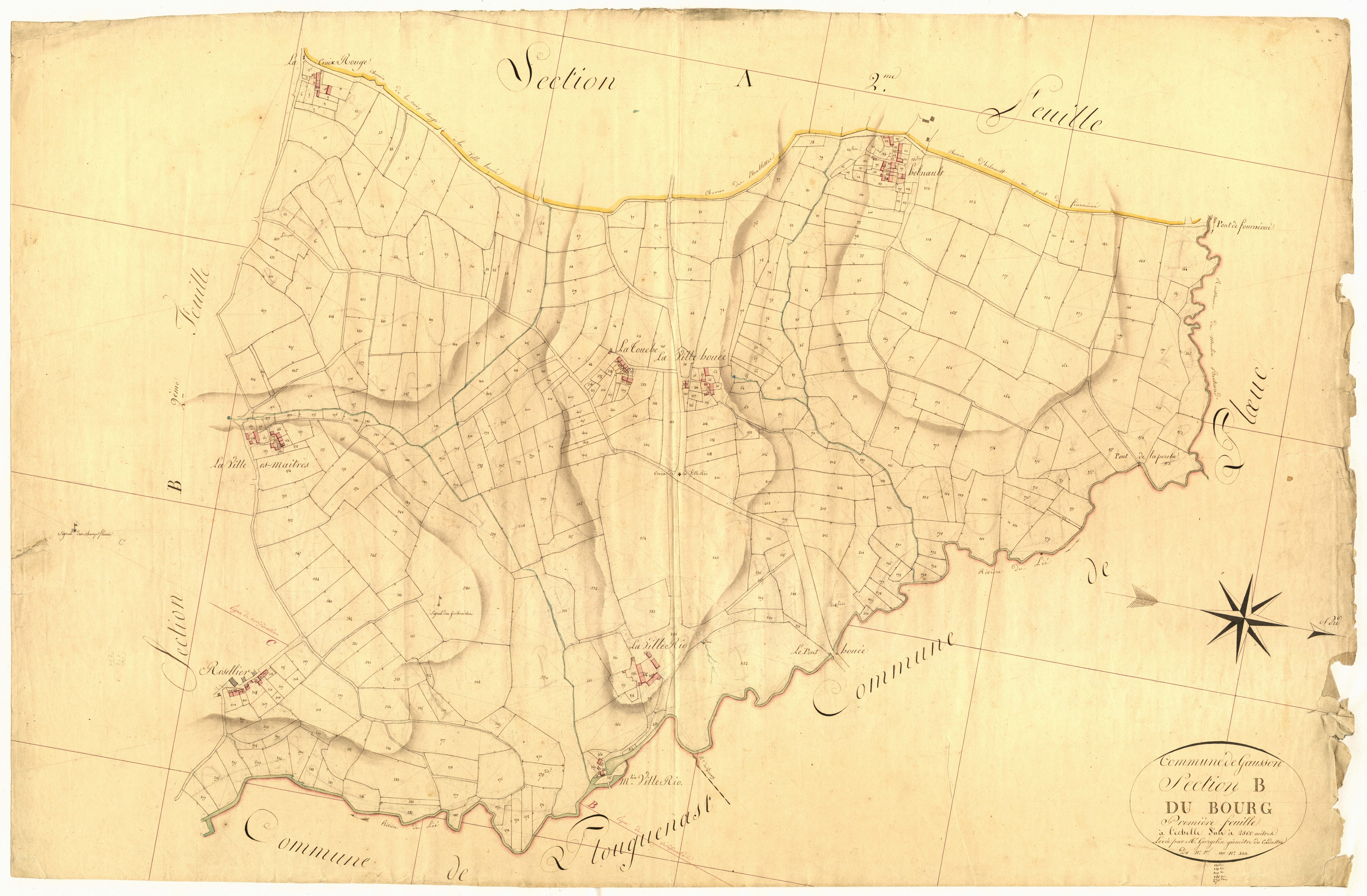 Gausson - Section B, 1re feuille