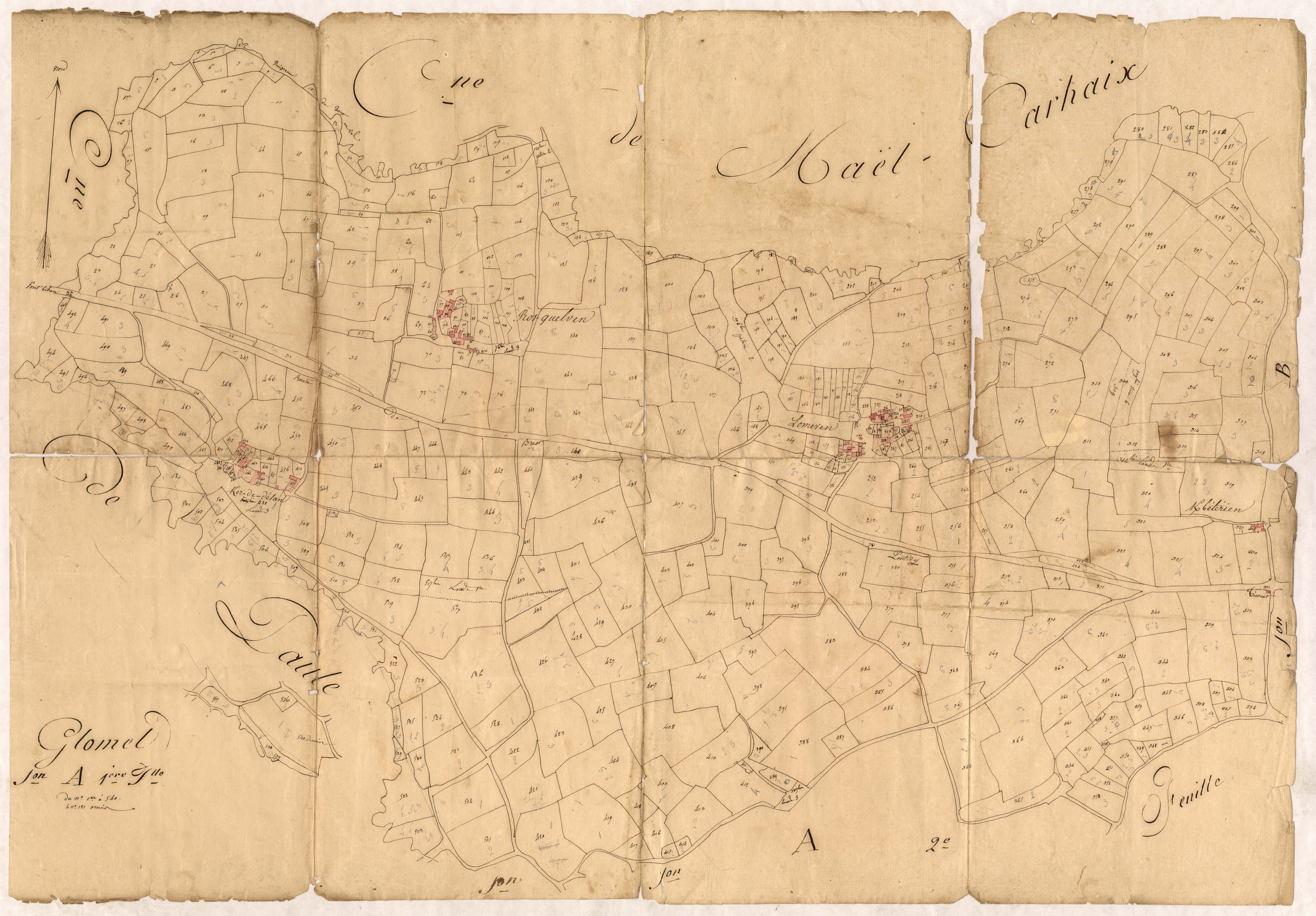 Glomel - Section A, 1re feuille