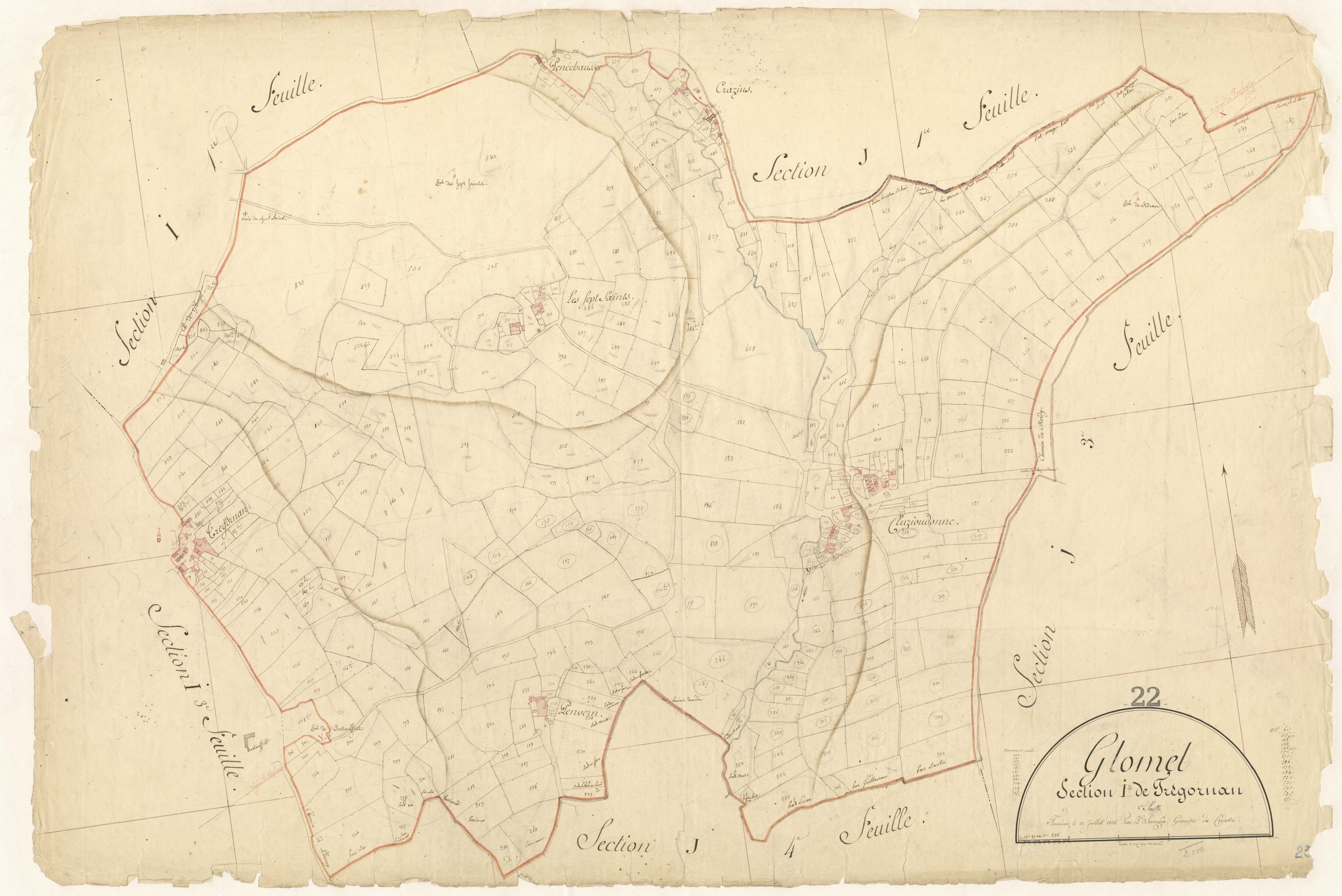 Glomel - Section I, 2e feuille