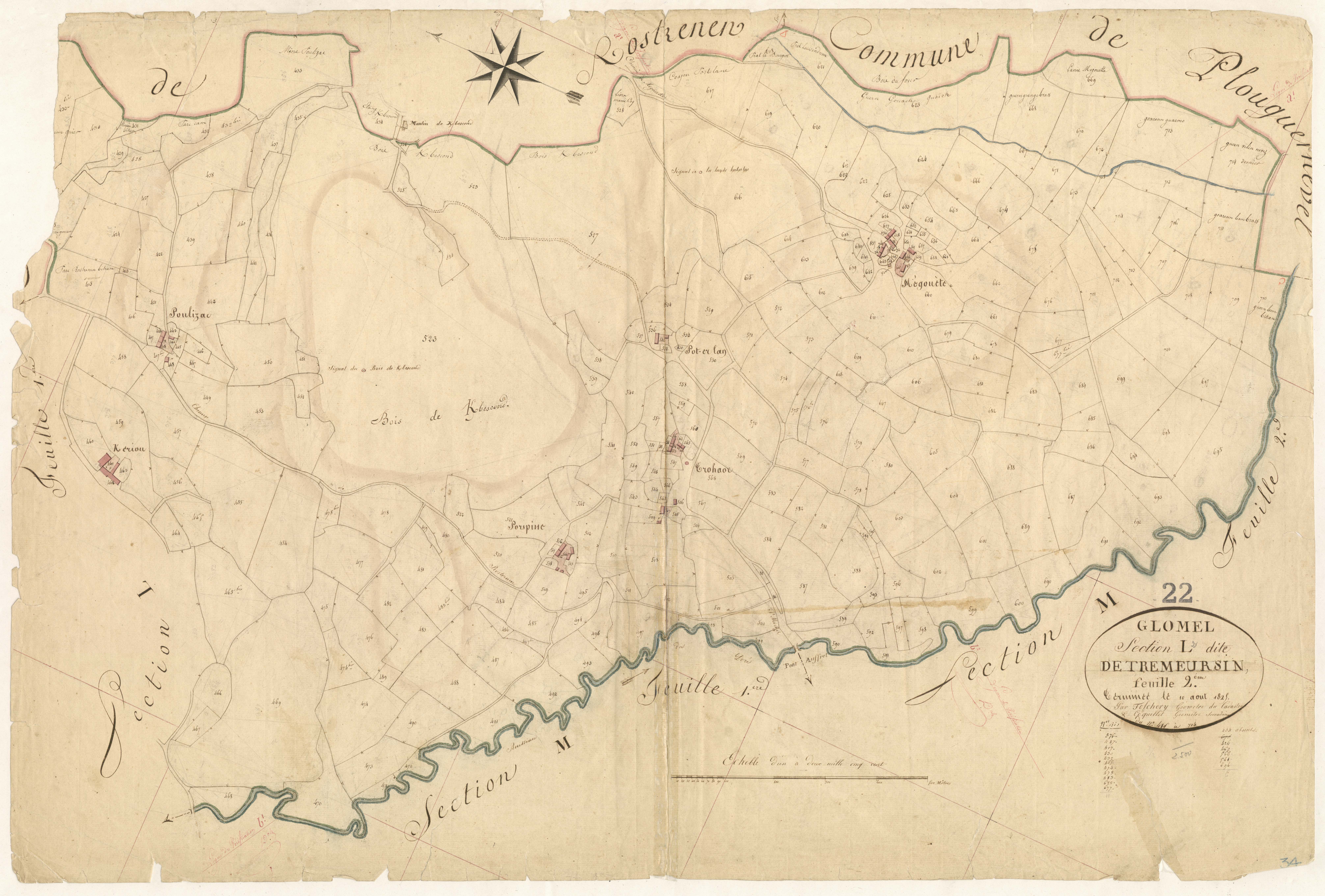 Glomel - Section L, 2e feuille