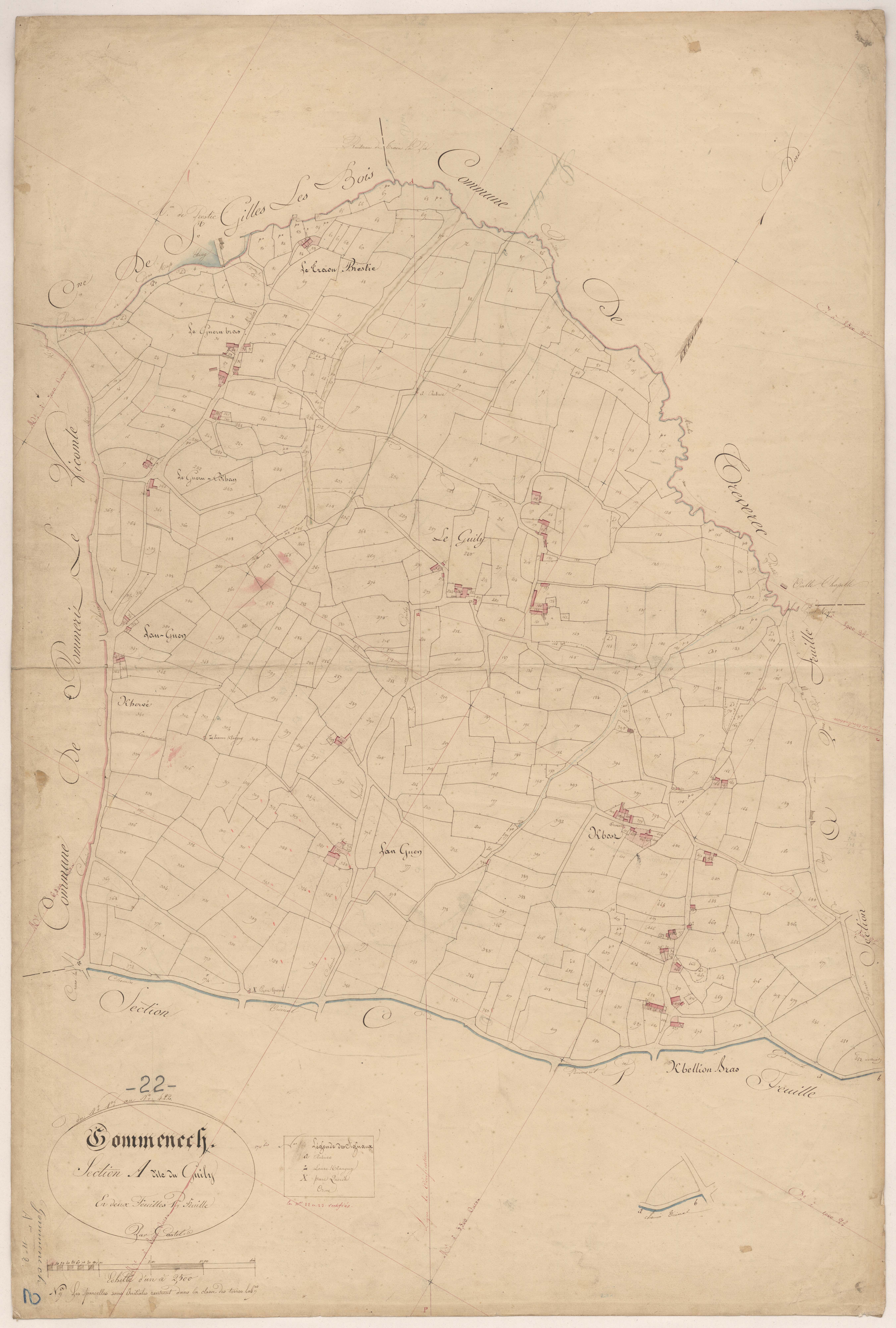 Gommenec'h - Section A, 1re feuille