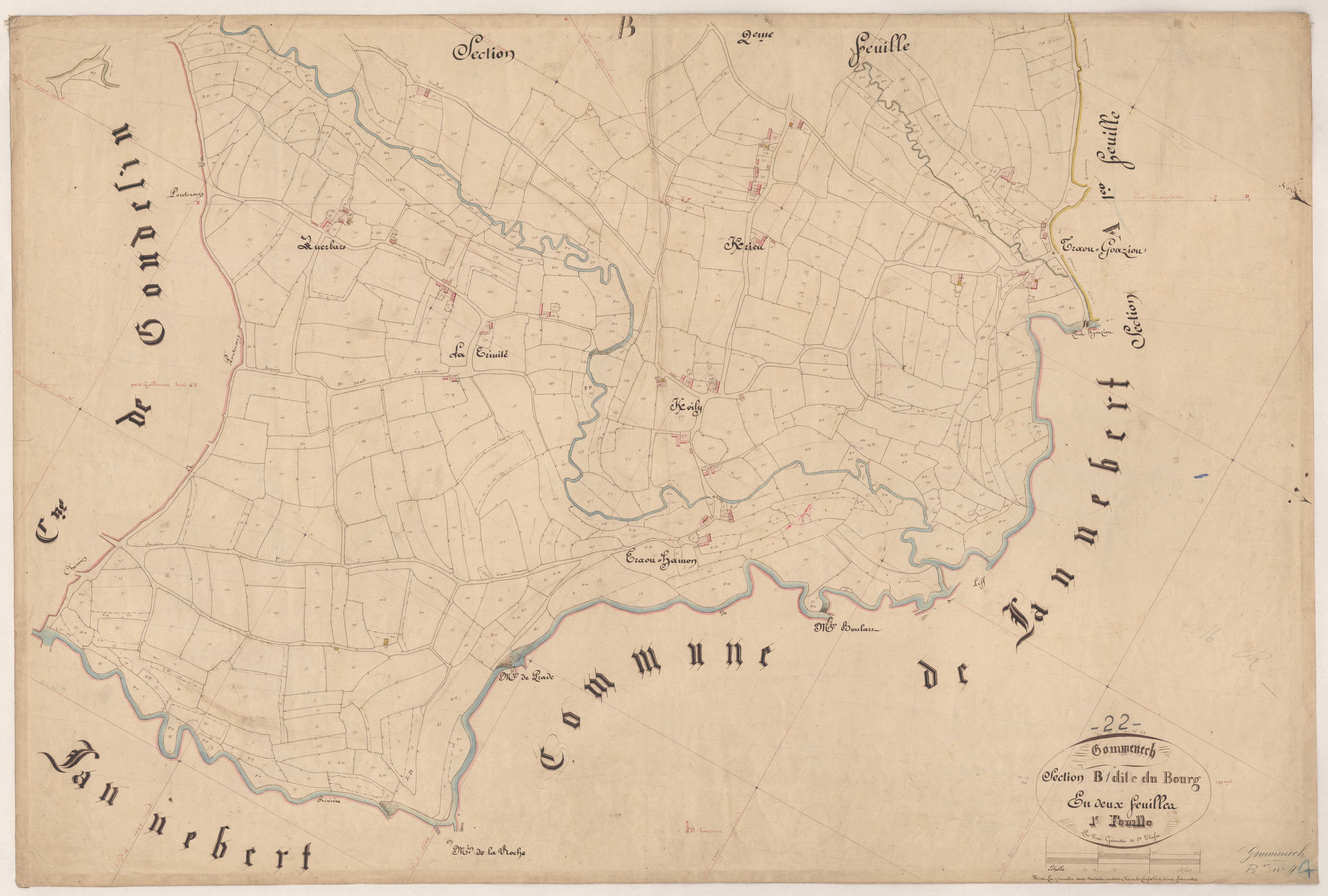 Gommenec'h - Section B, 1re feuille