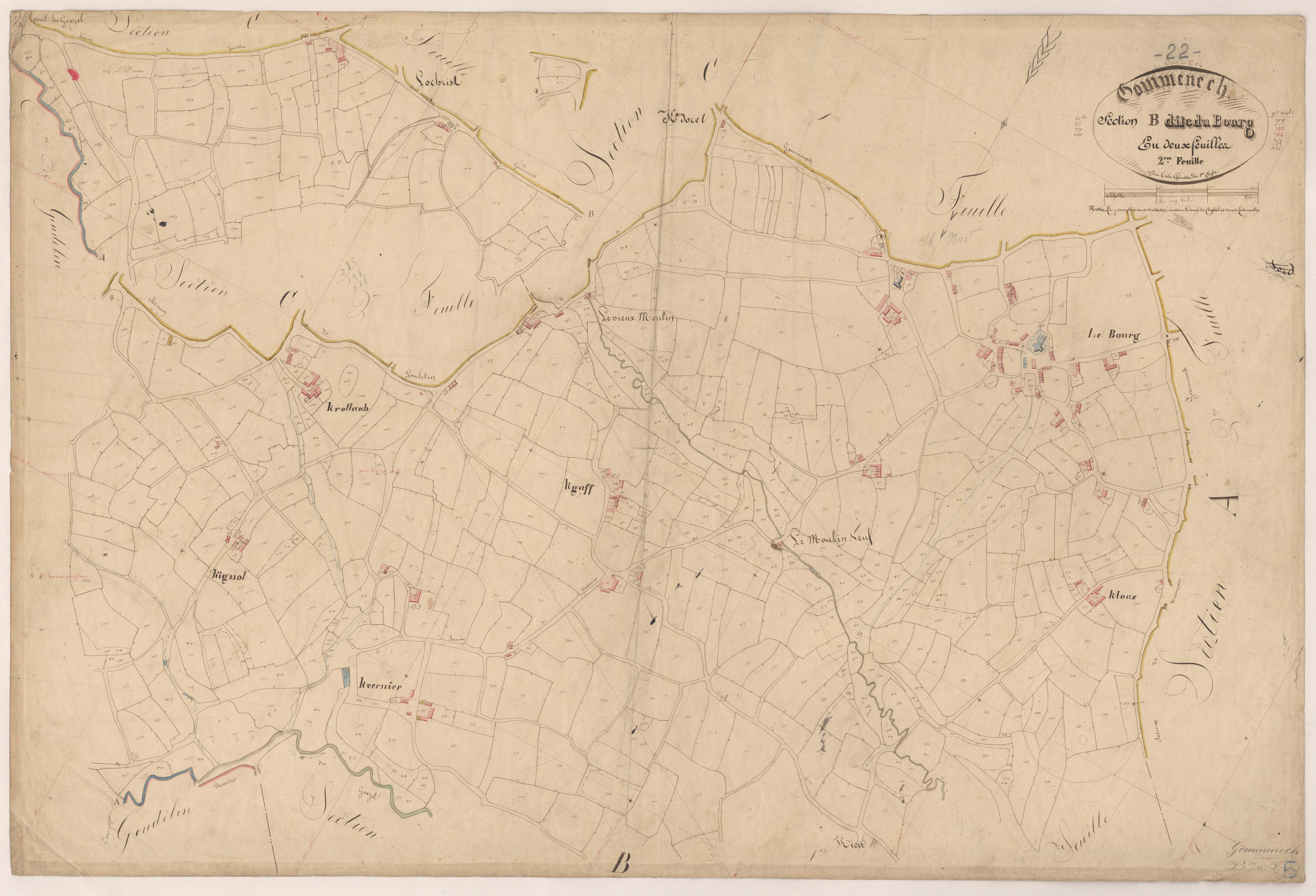 Gommenec'h - Section B, 2e feuille