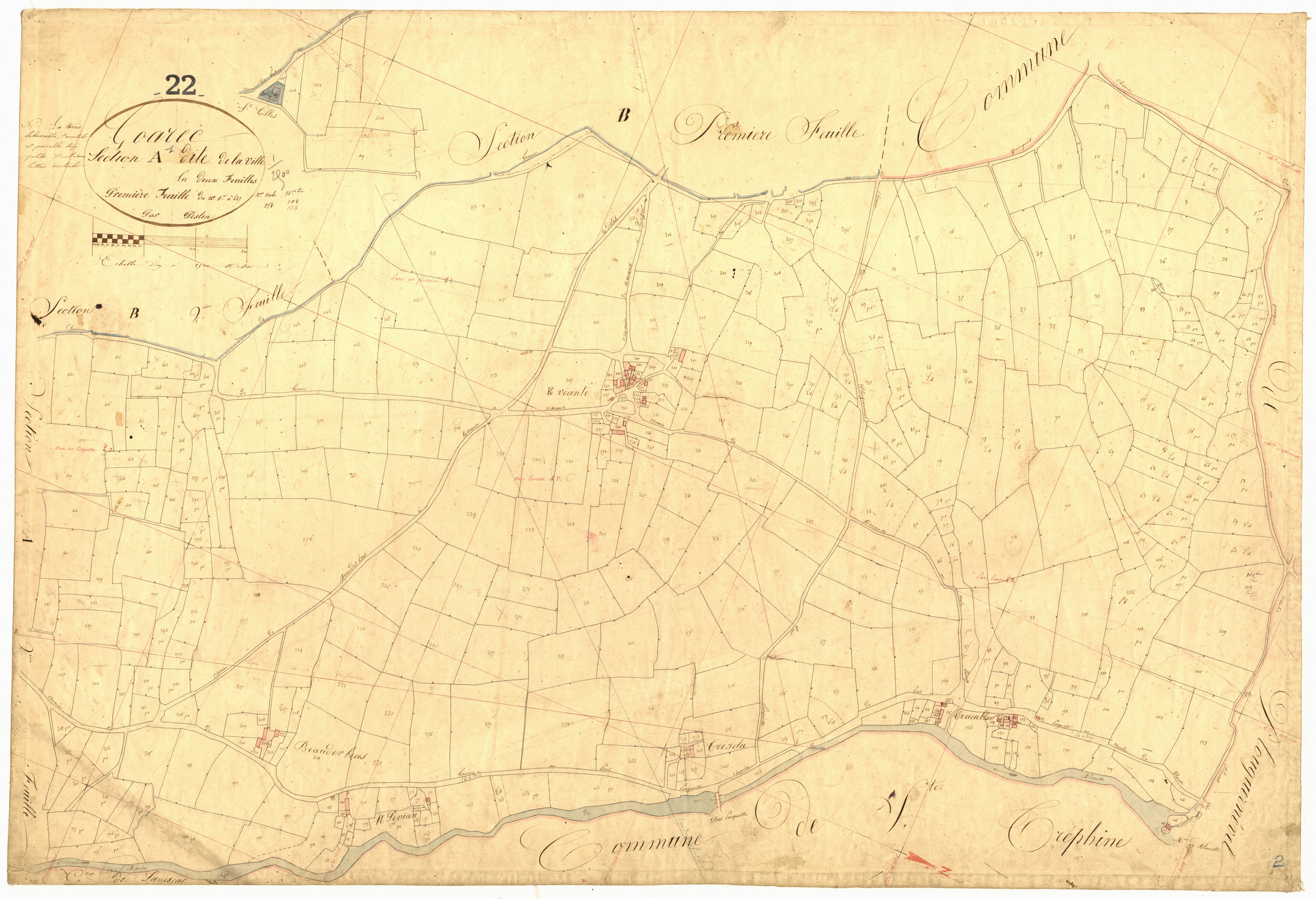 Gouarec - Section A, 1re feuille