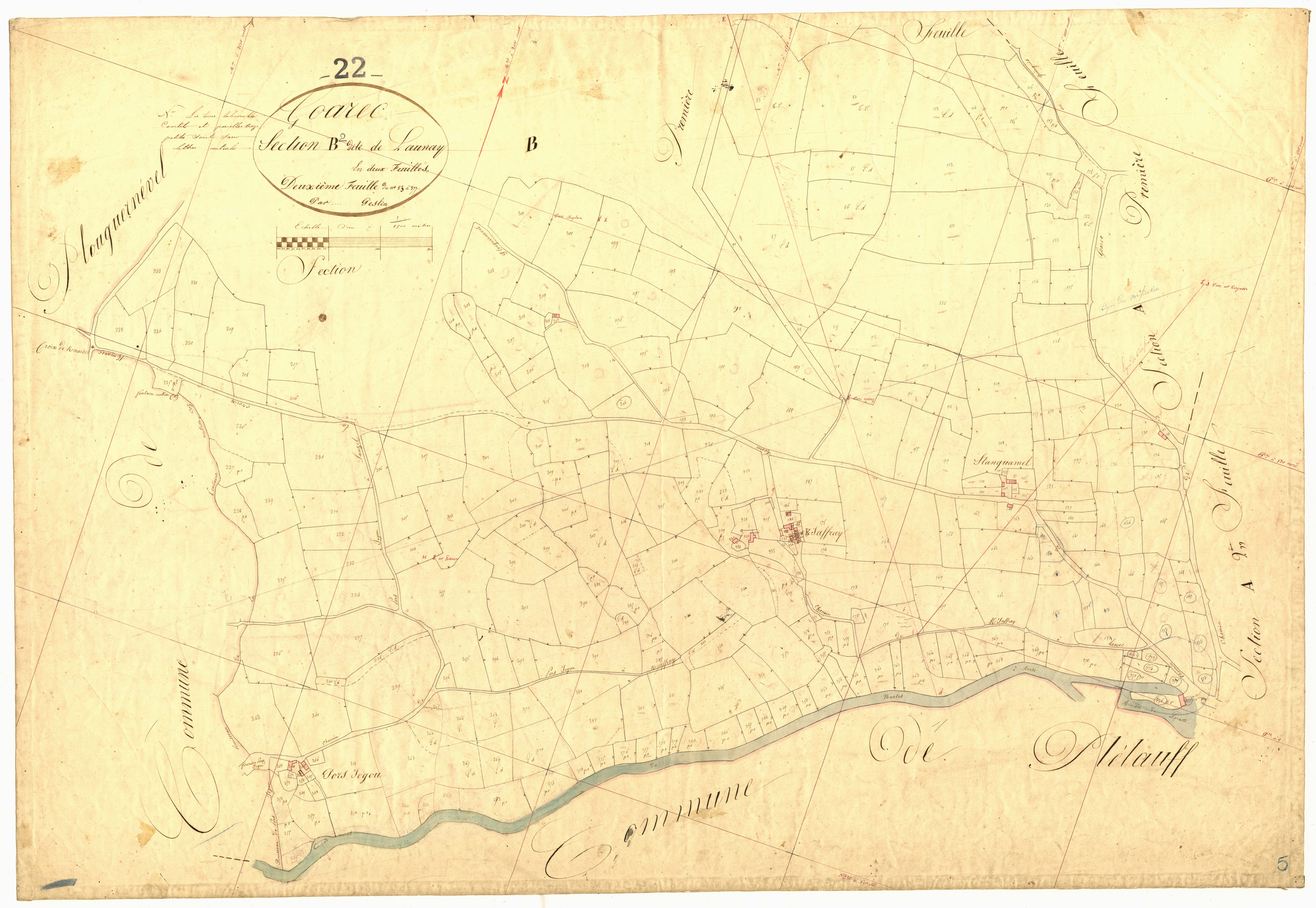 Gouarec - Section B, 2e feuille