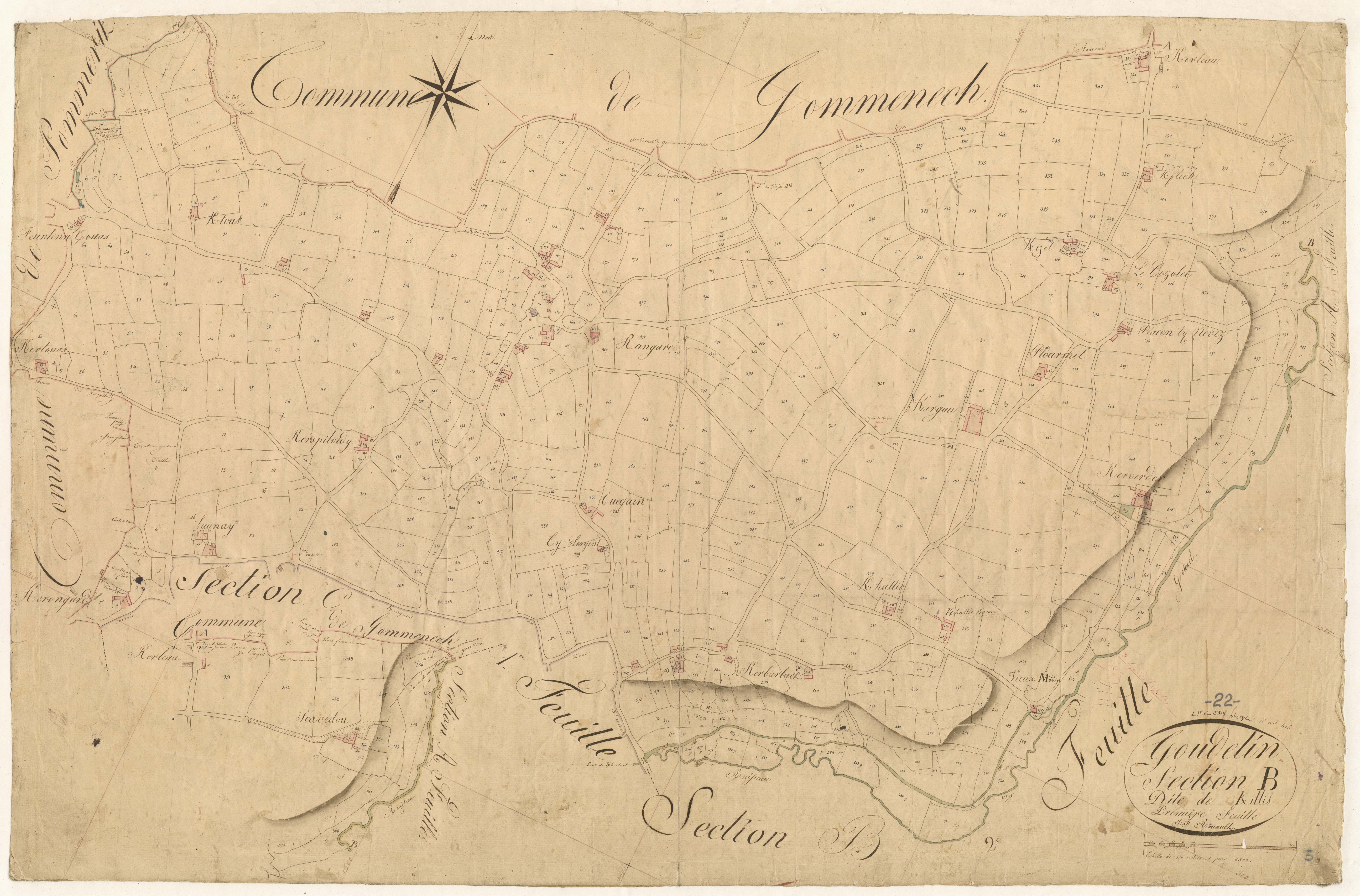 Goudelin - Section B, 1re feuille