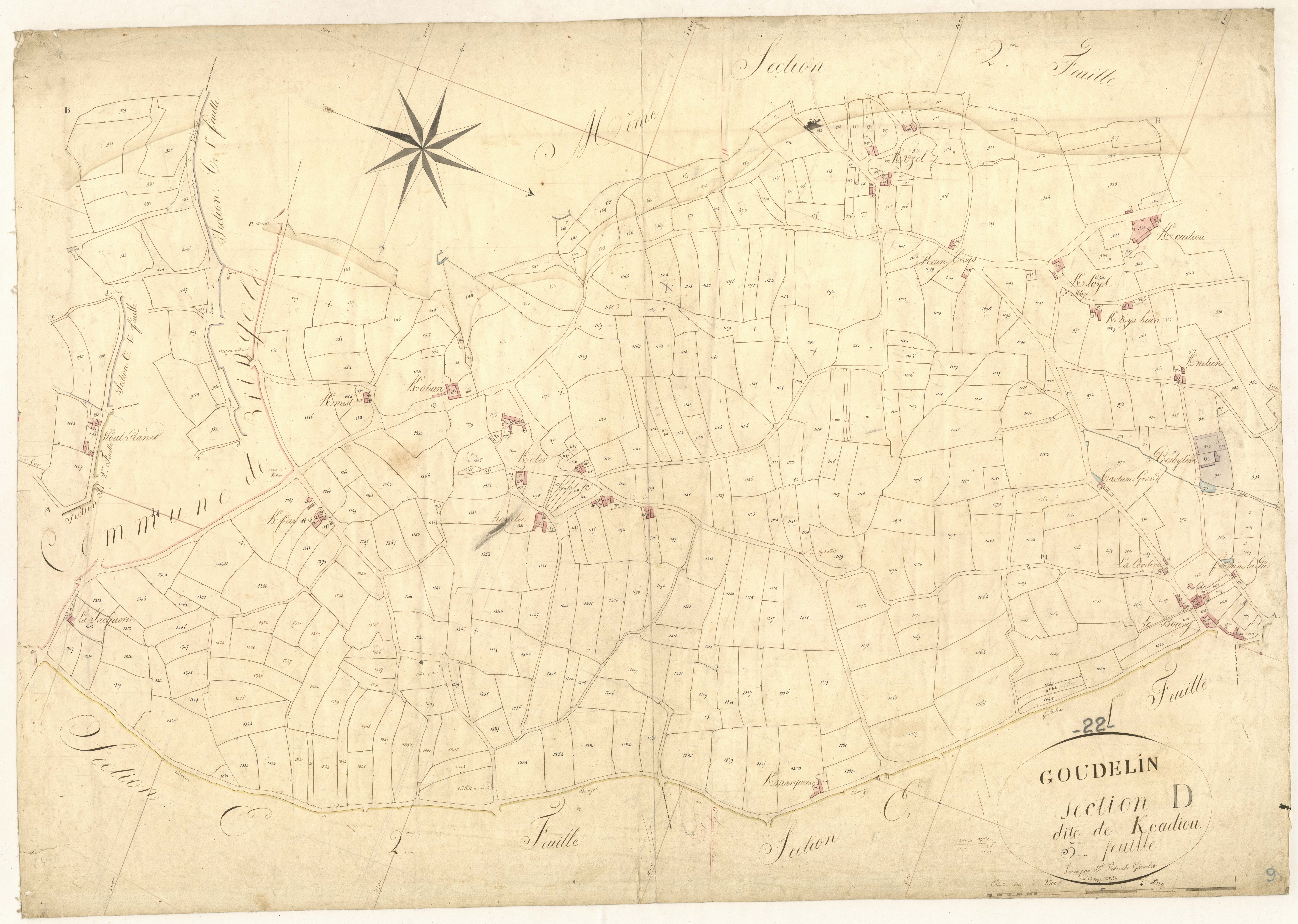 Goudelin - Section D, 3e feuille