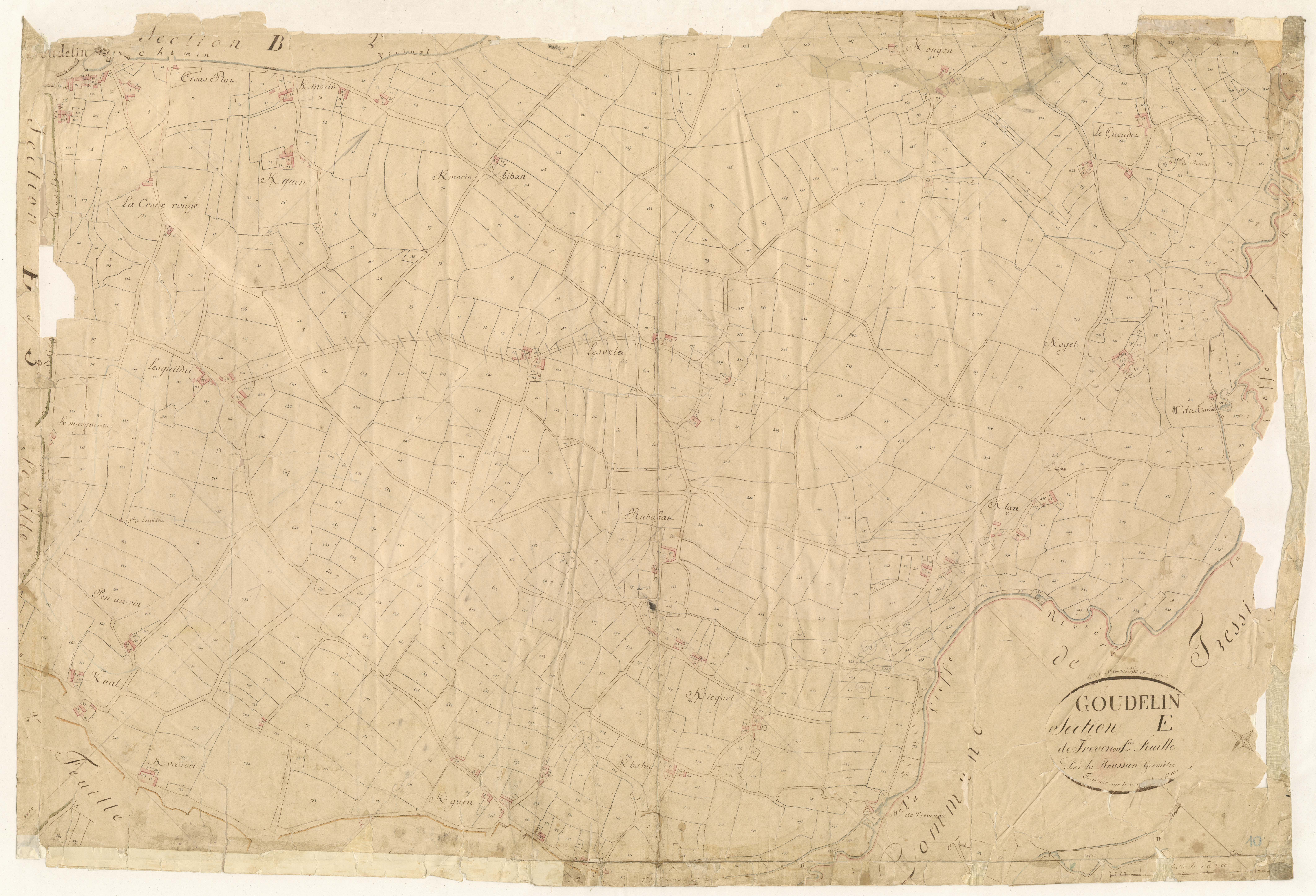 Goudelin - Section E, 1re feuille
