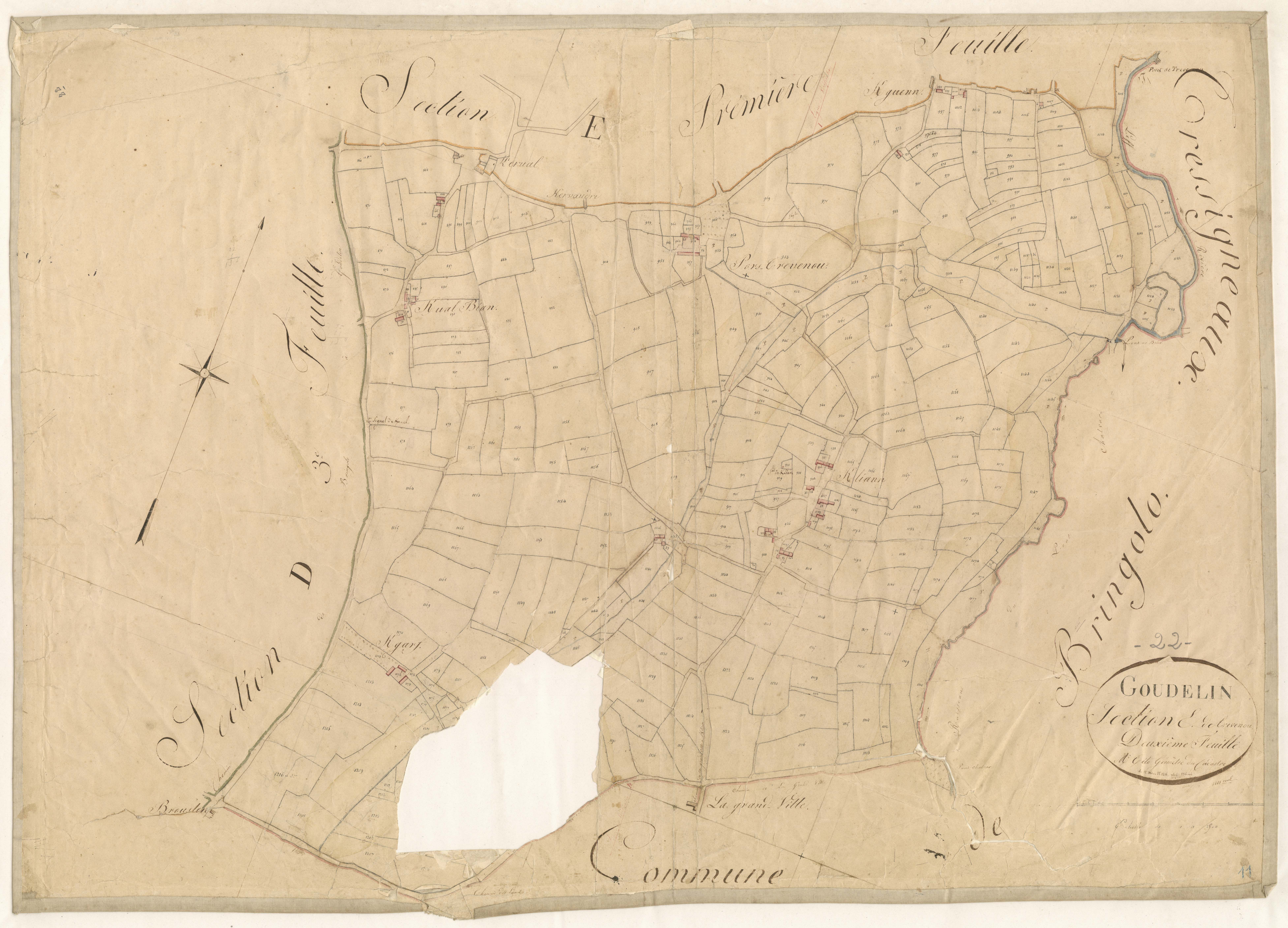 Goudelin - Section E, 2e feuille