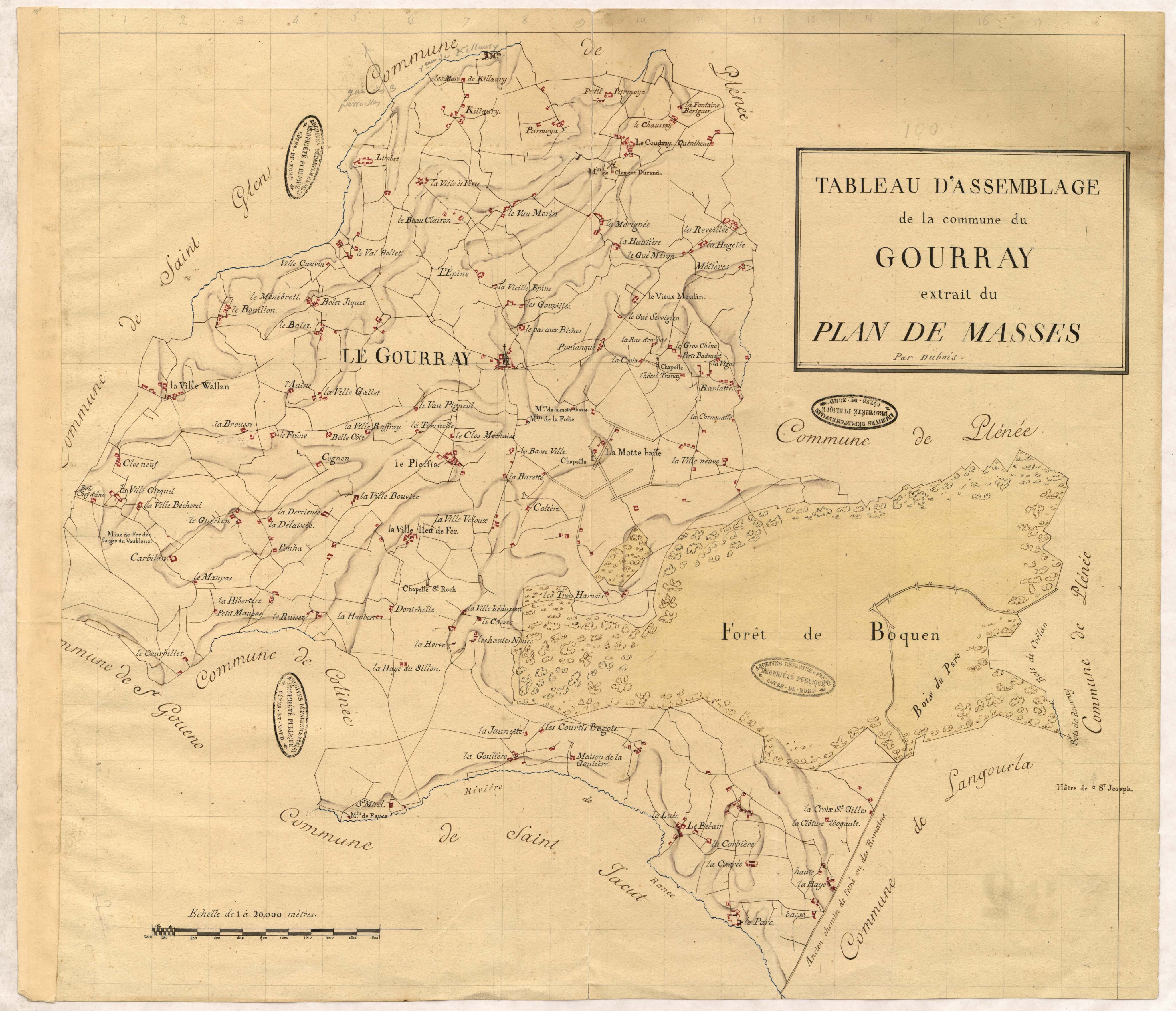 Le Gouray - Tableau d'assemblage