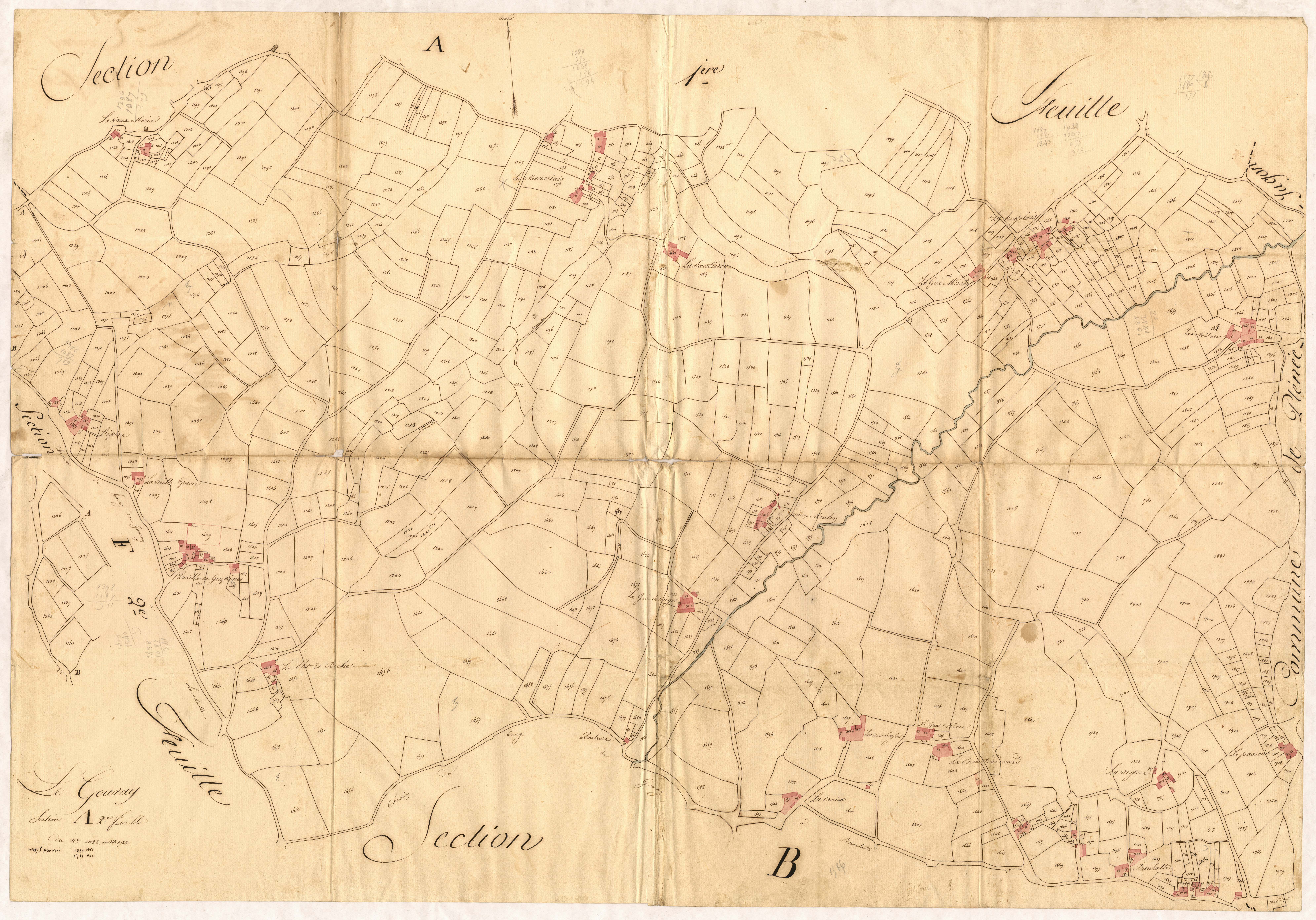 Le Gouray - Section A, 2e feuille