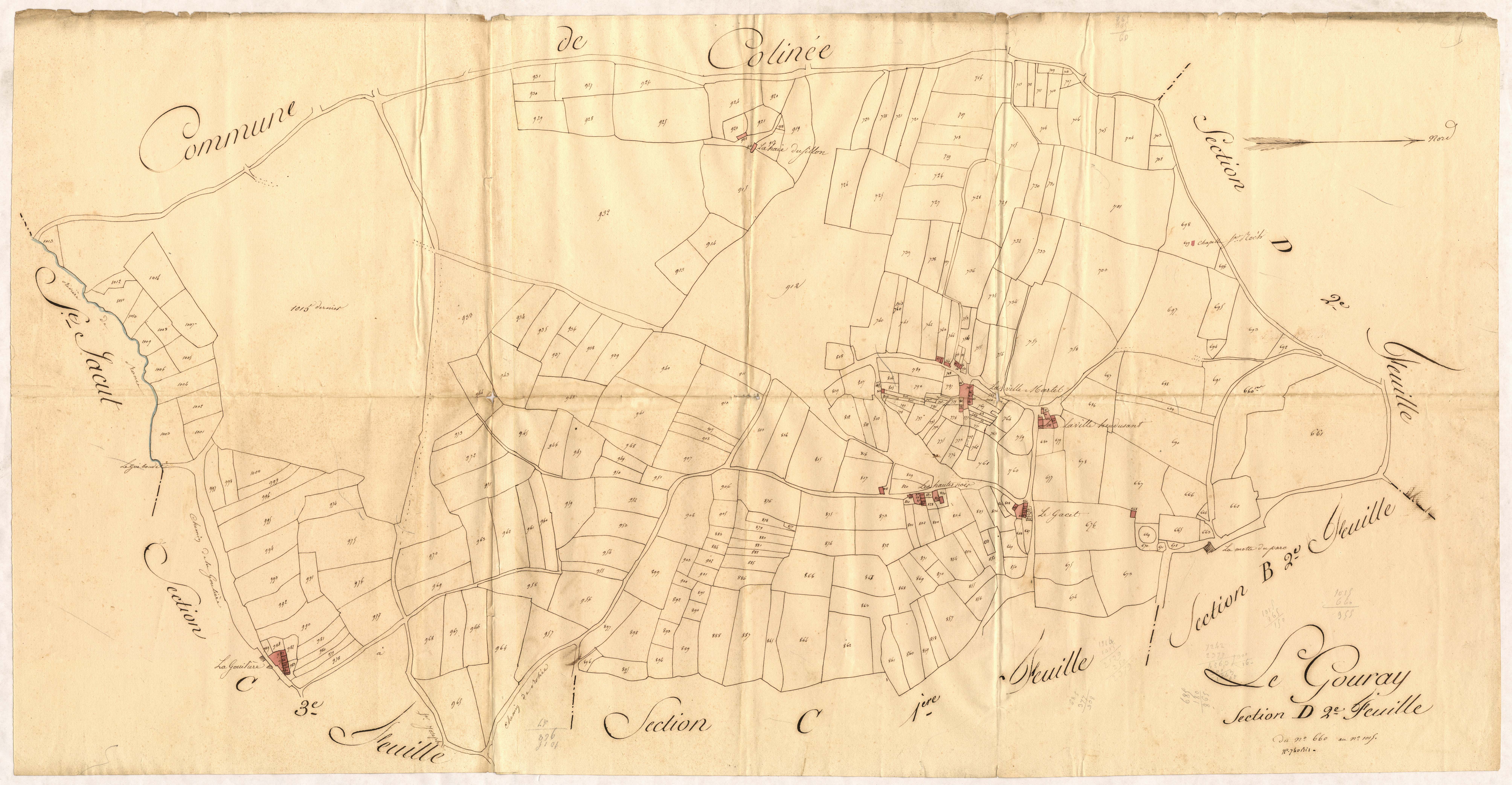 Le Gouray - Section D, 2e feuille