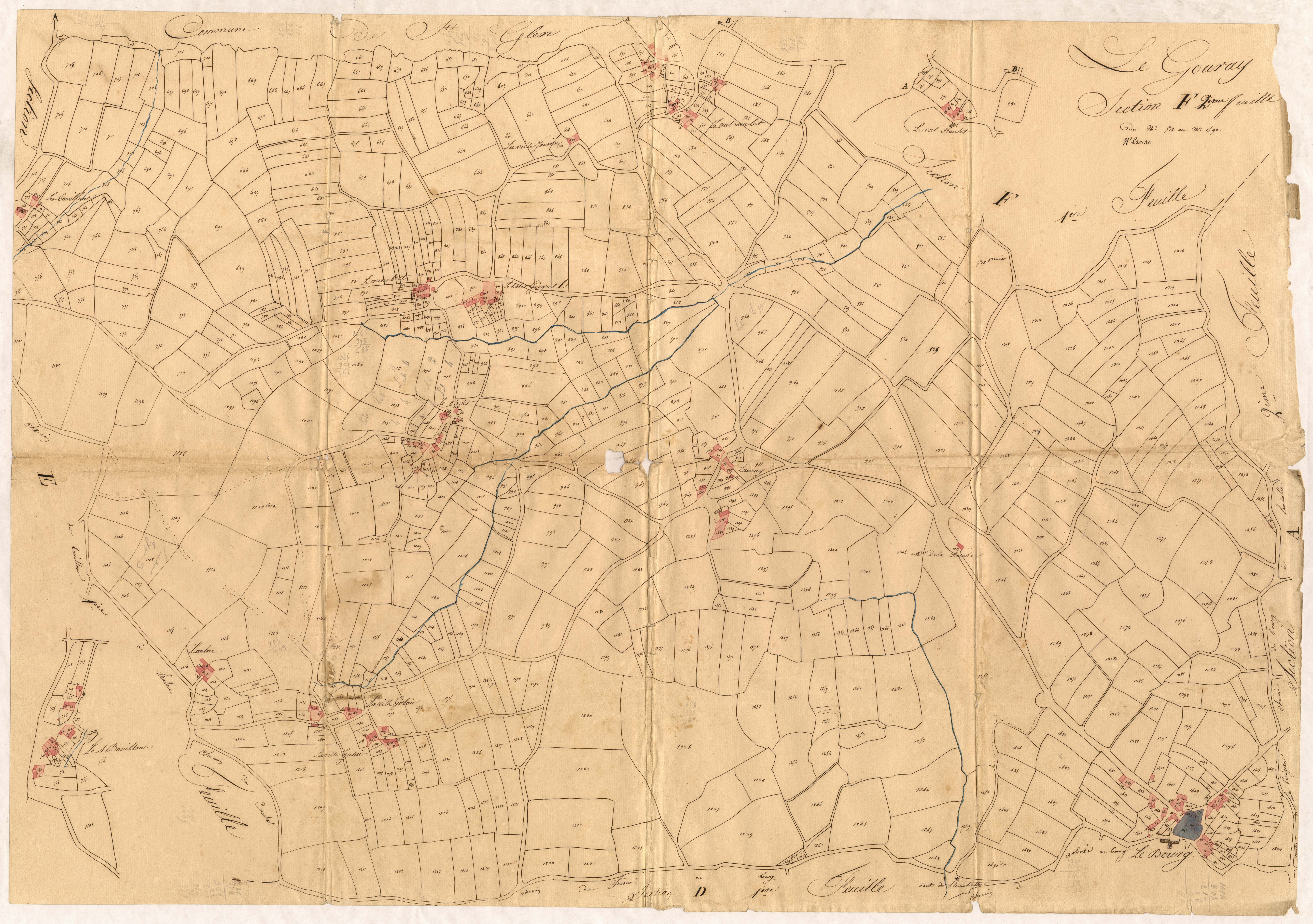 Le Gouray - Section F, 2e feuille