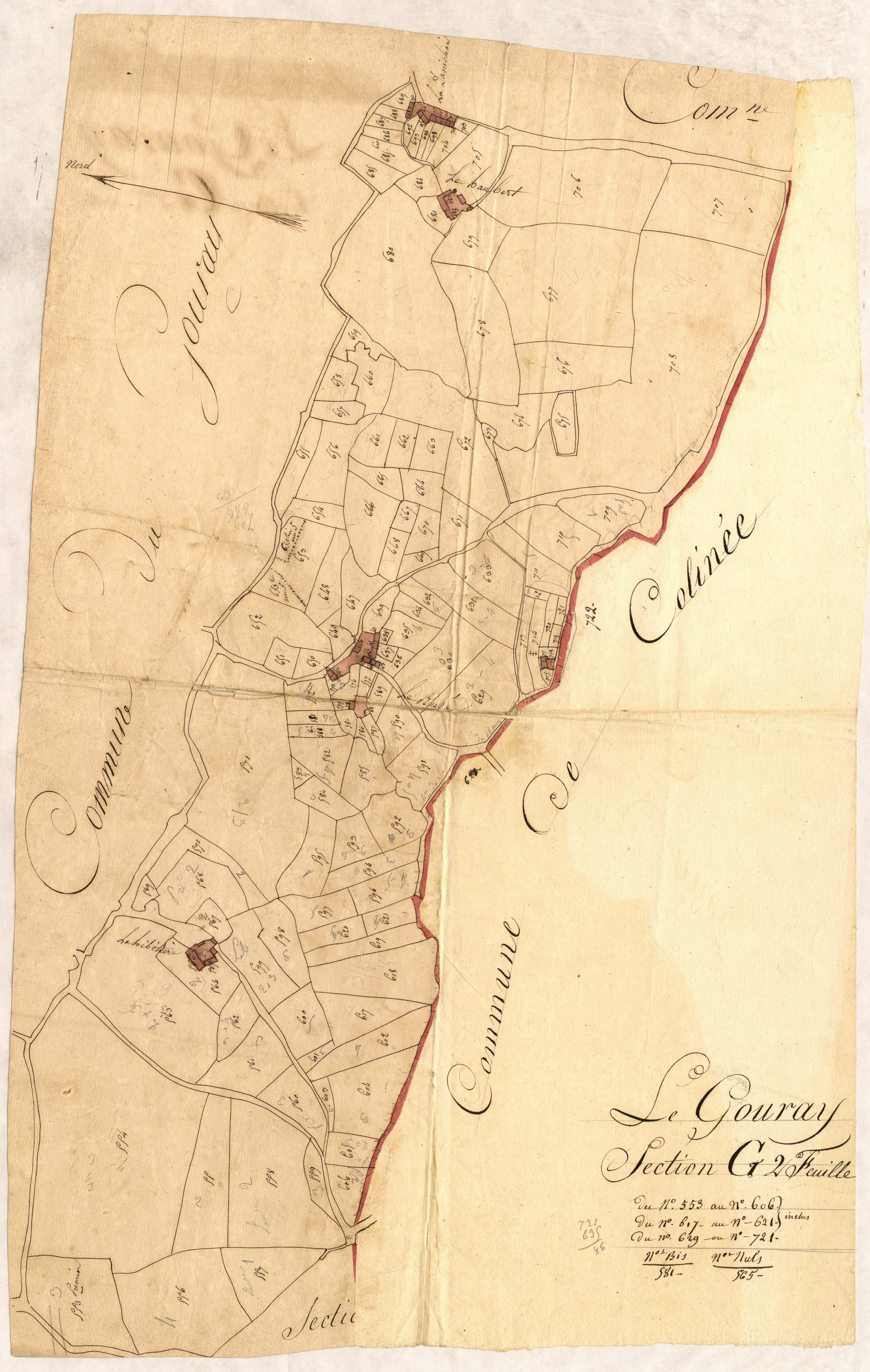 Le Gouray - Section G, 2e feuille