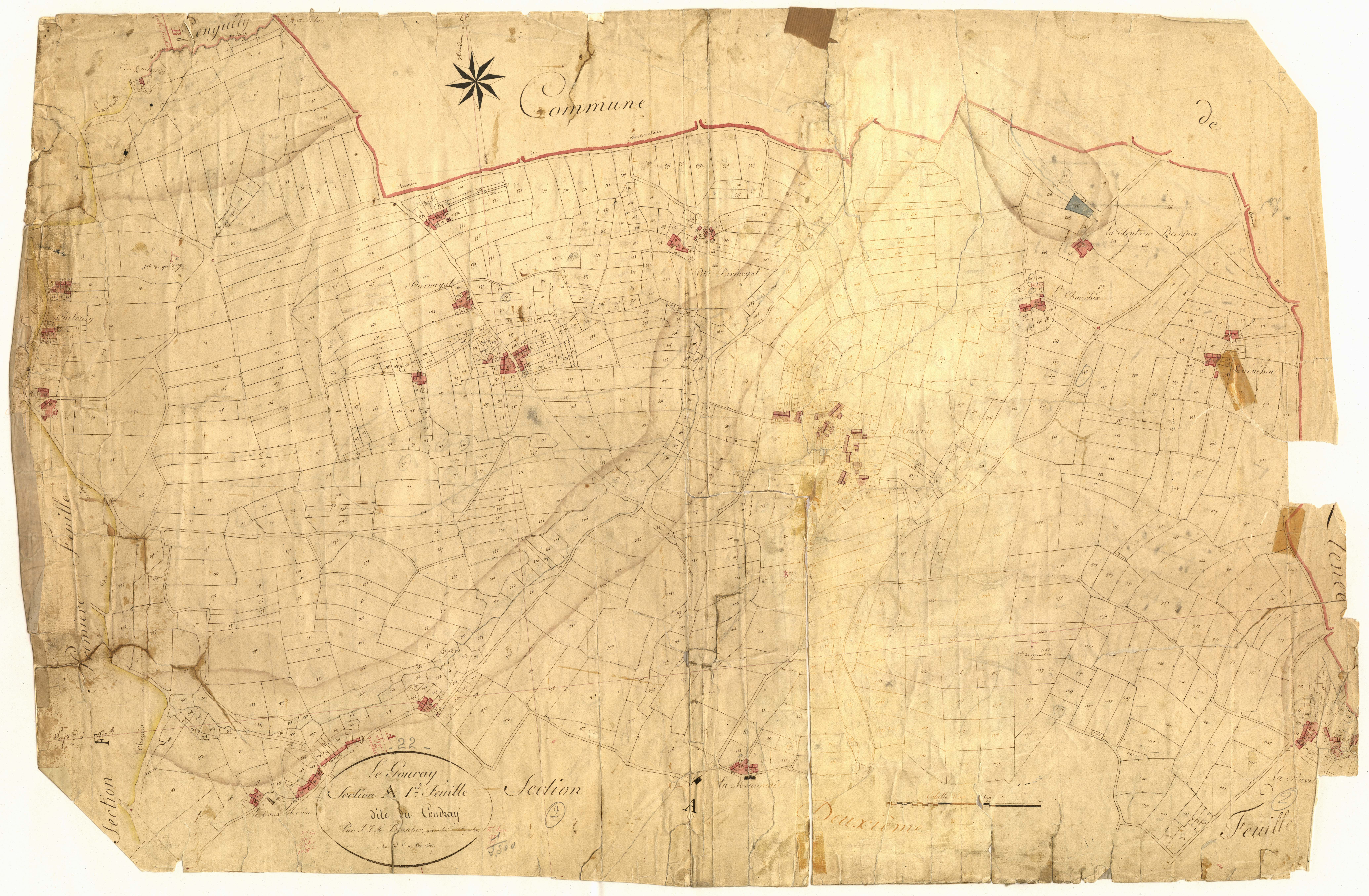 Le Gouray - Section A, 1re feuille