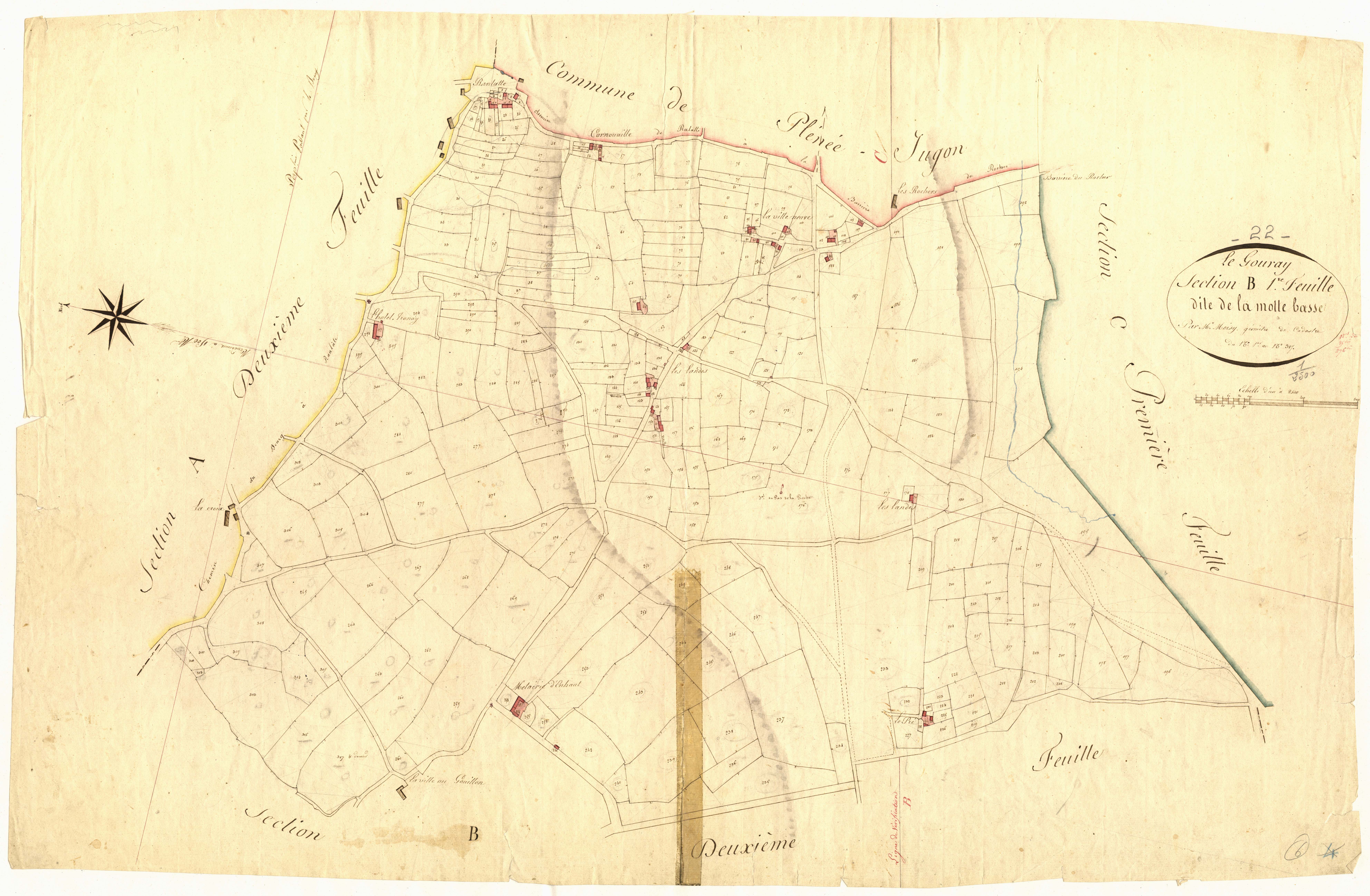 Le Gouray - Section C, 1re feuille