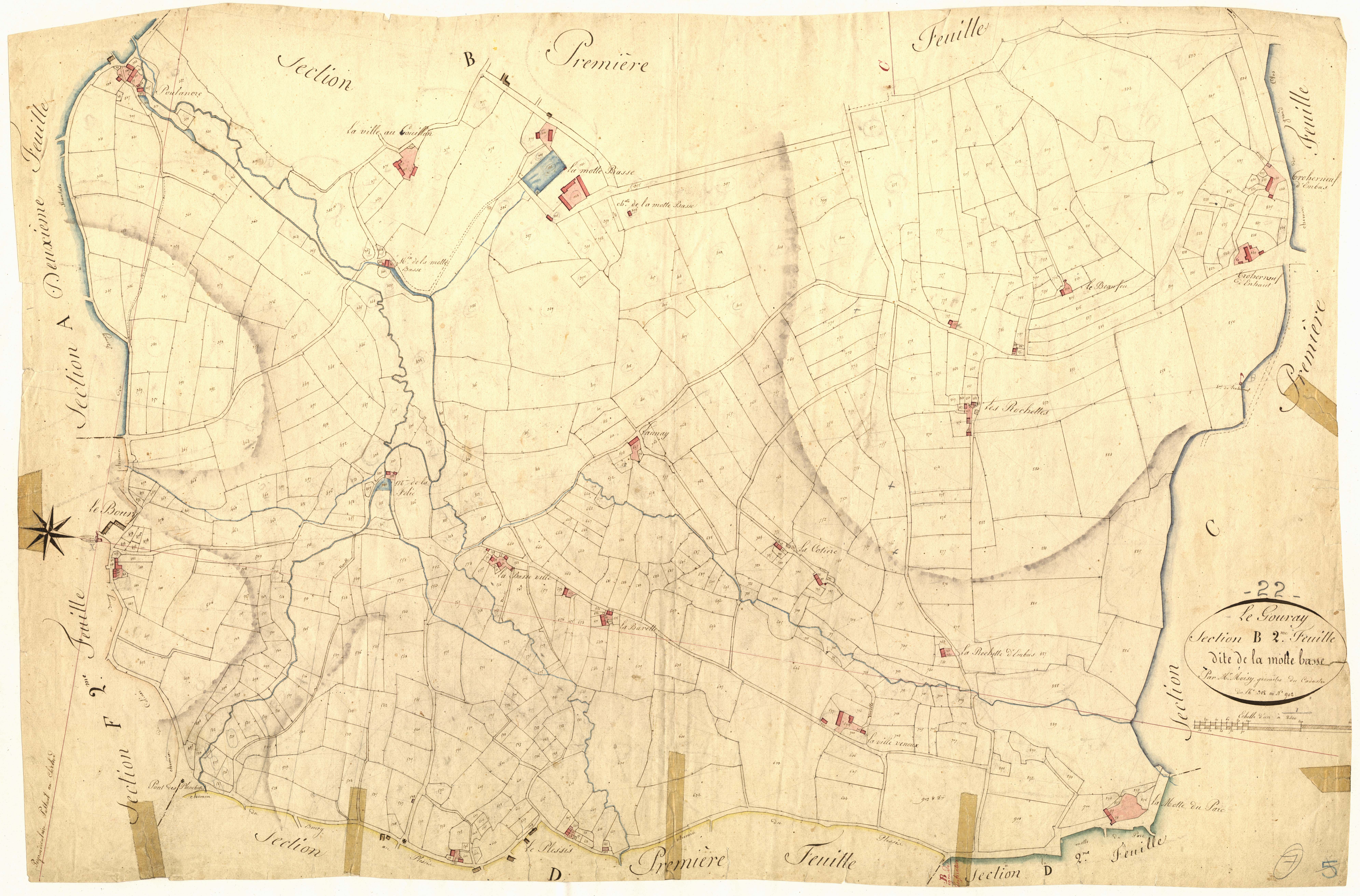 Le Gouray - Section C, 2e feuille