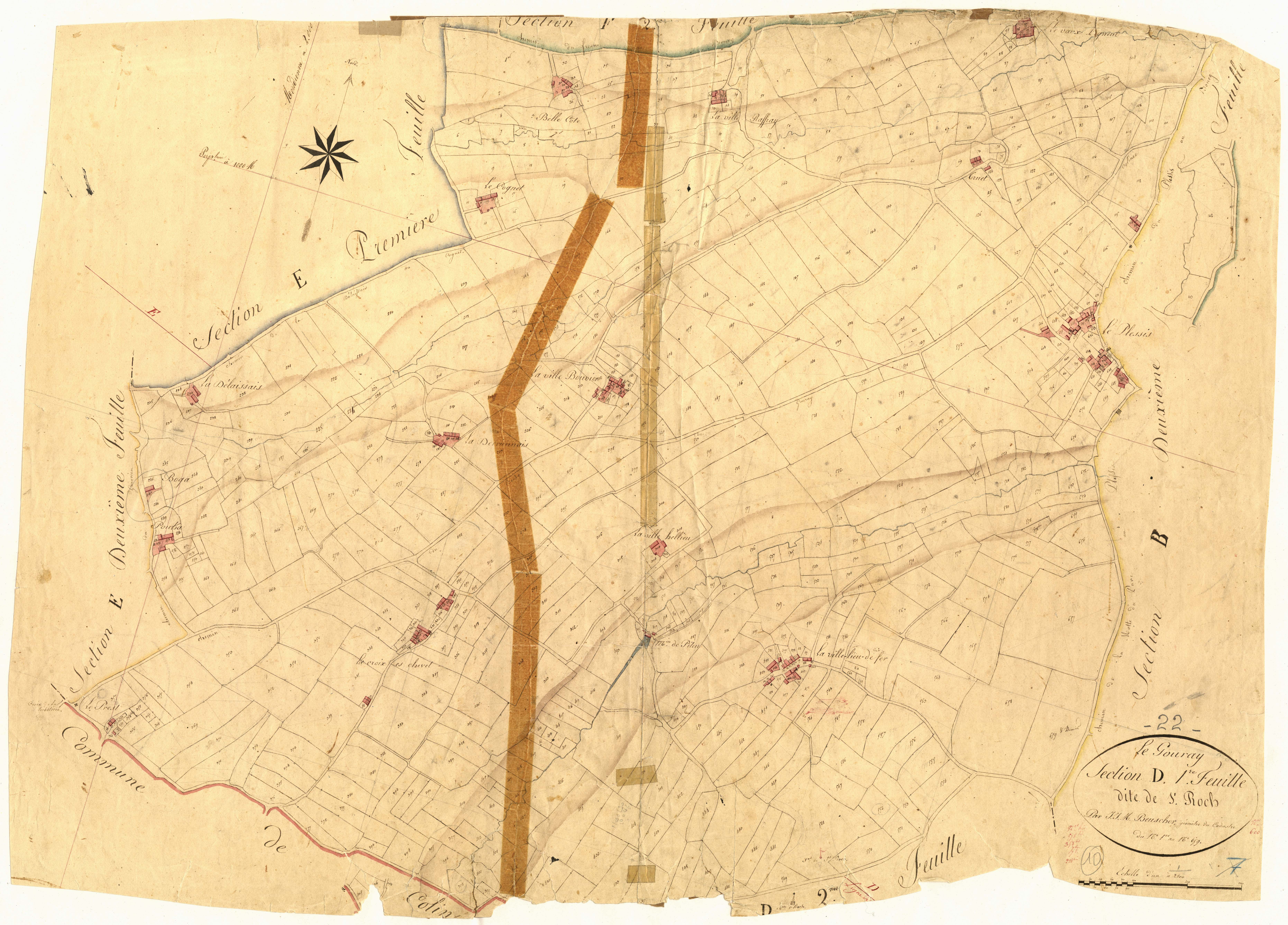 Le Gouray - Section D, 2e feuille