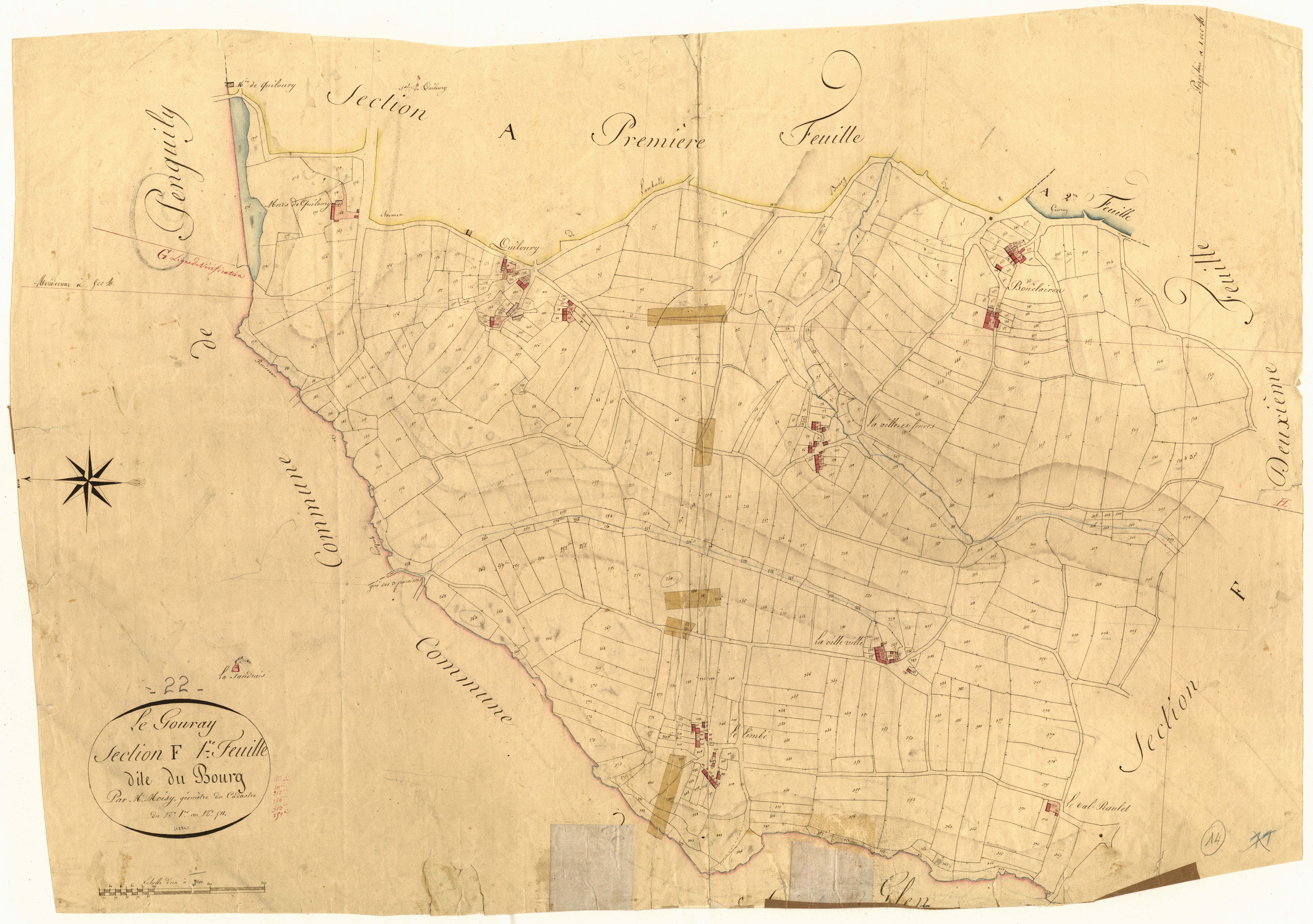 Le Gouray - Section F, 2e feuille
