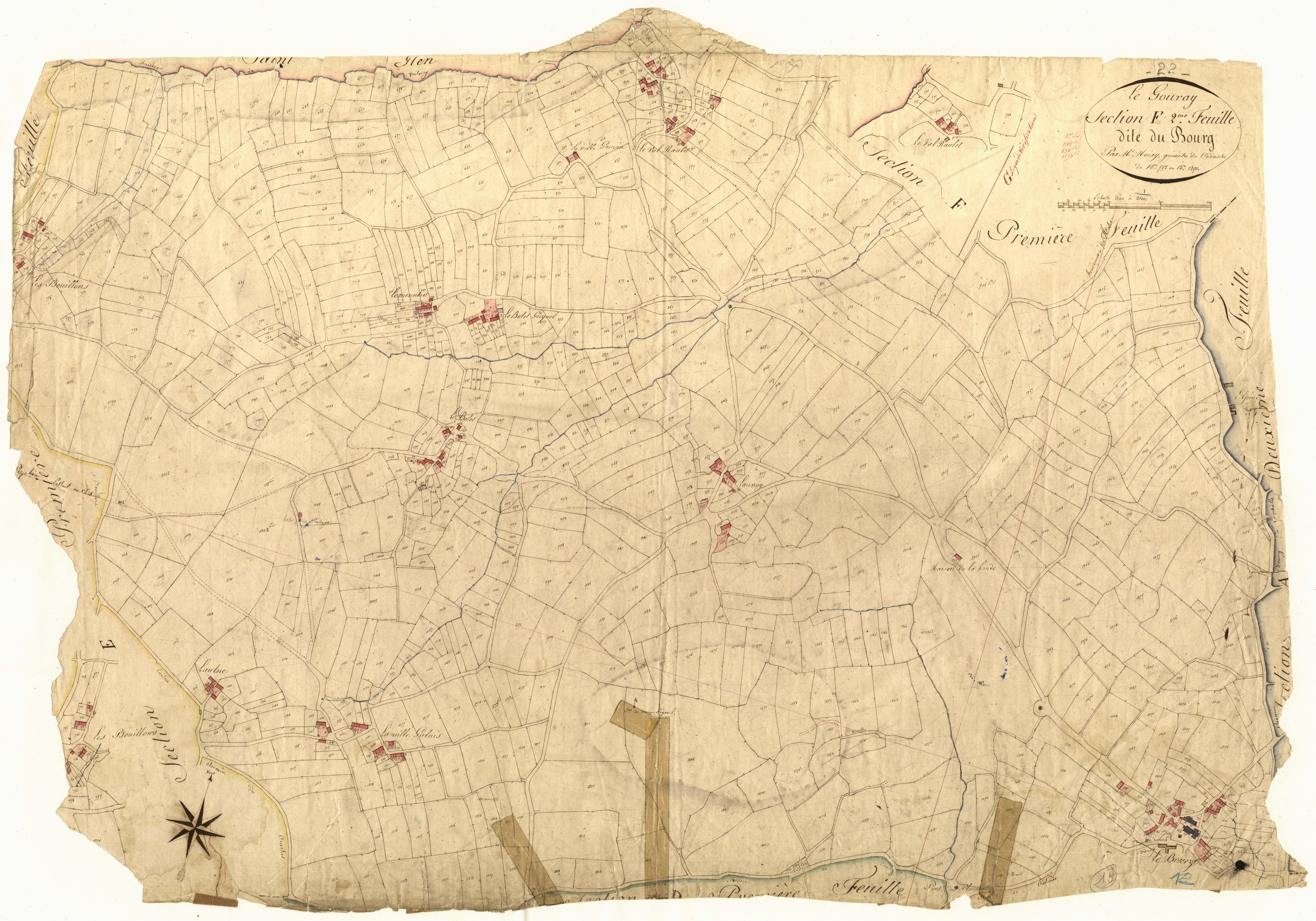 Le Gouray - Section G, 1re feuille