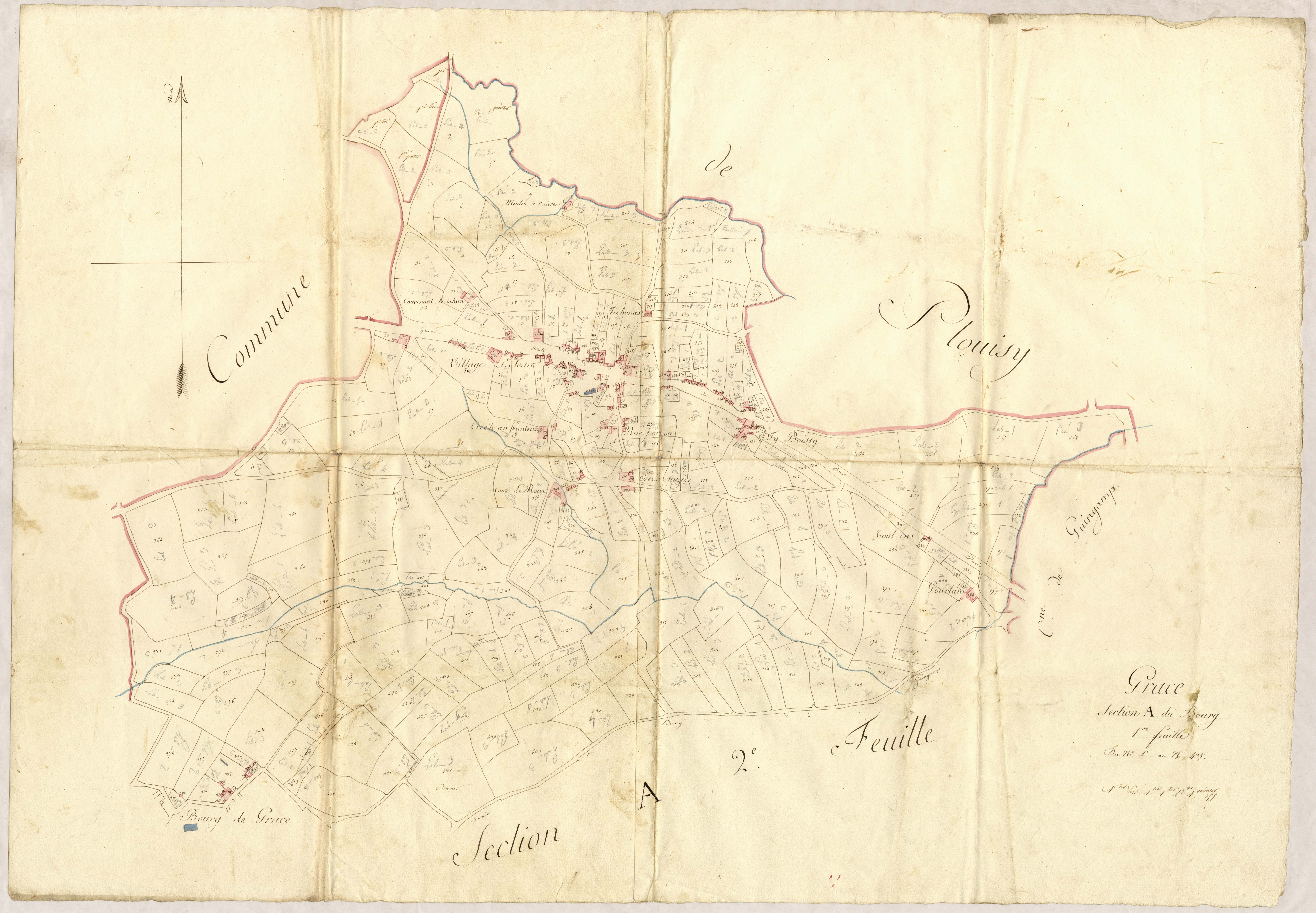 Grâces - Section A, 1re feuille