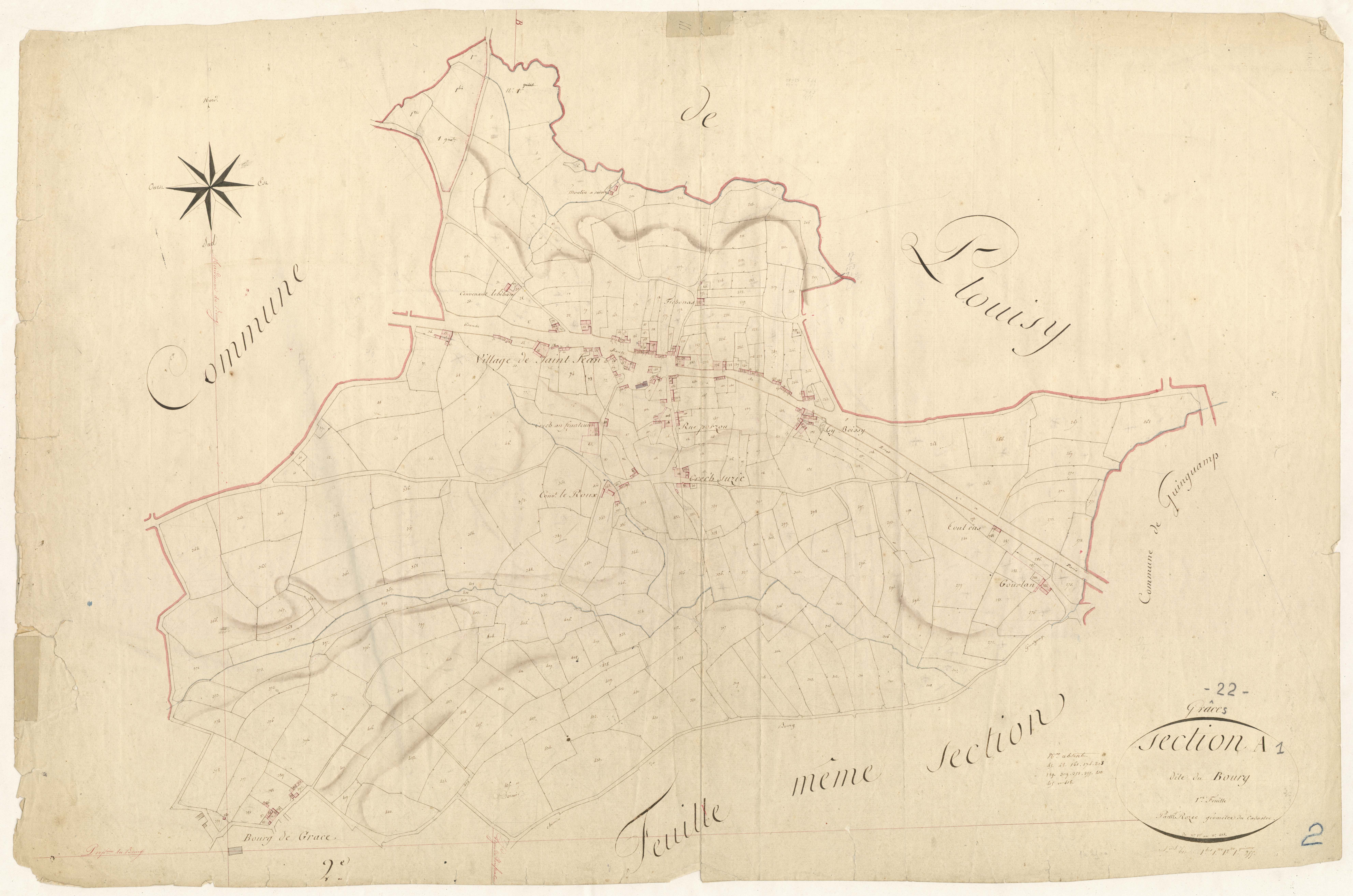 Grâces - Section A, 1re feuille