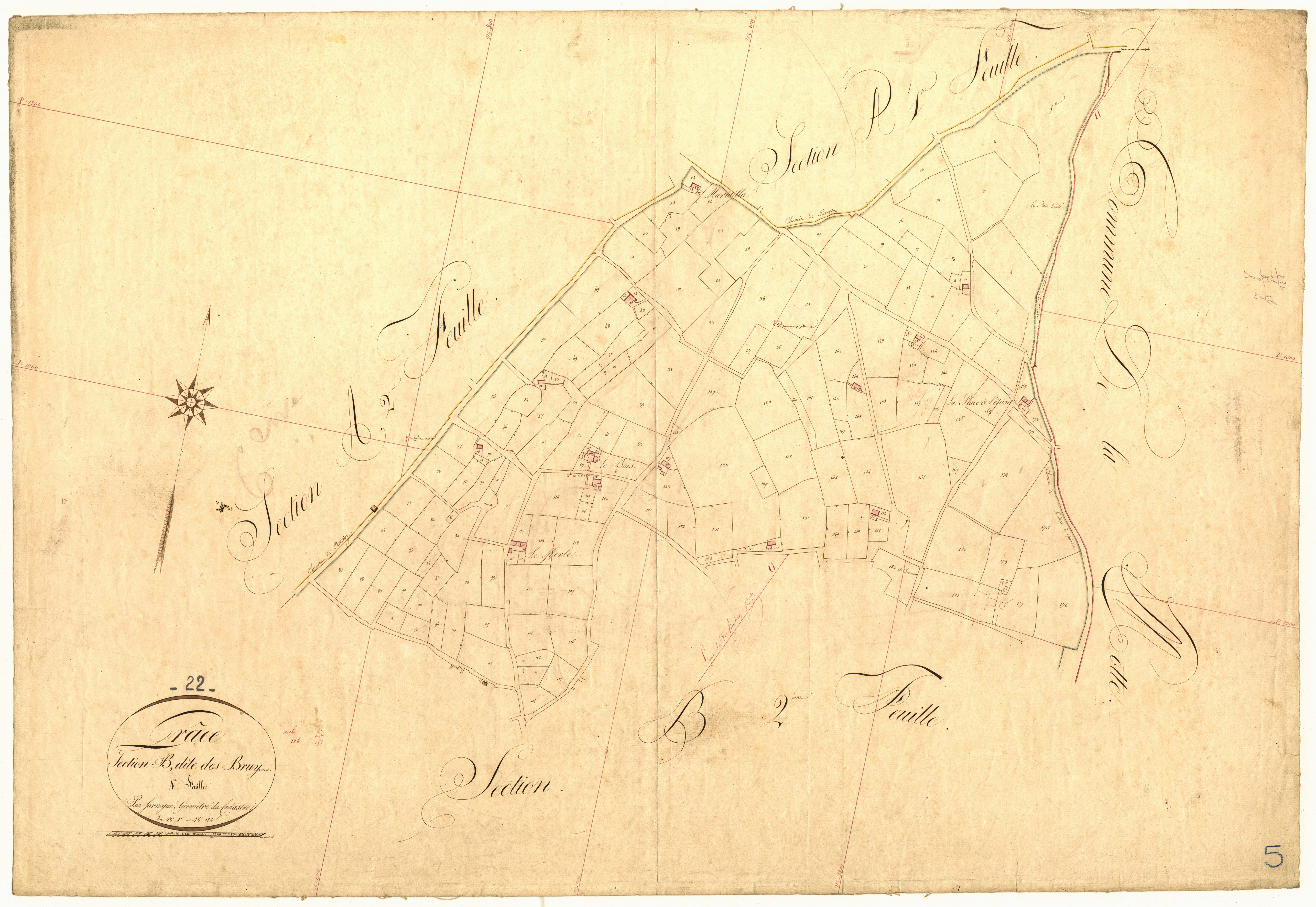 Grâce-Uzel - Section B, 1re feuille