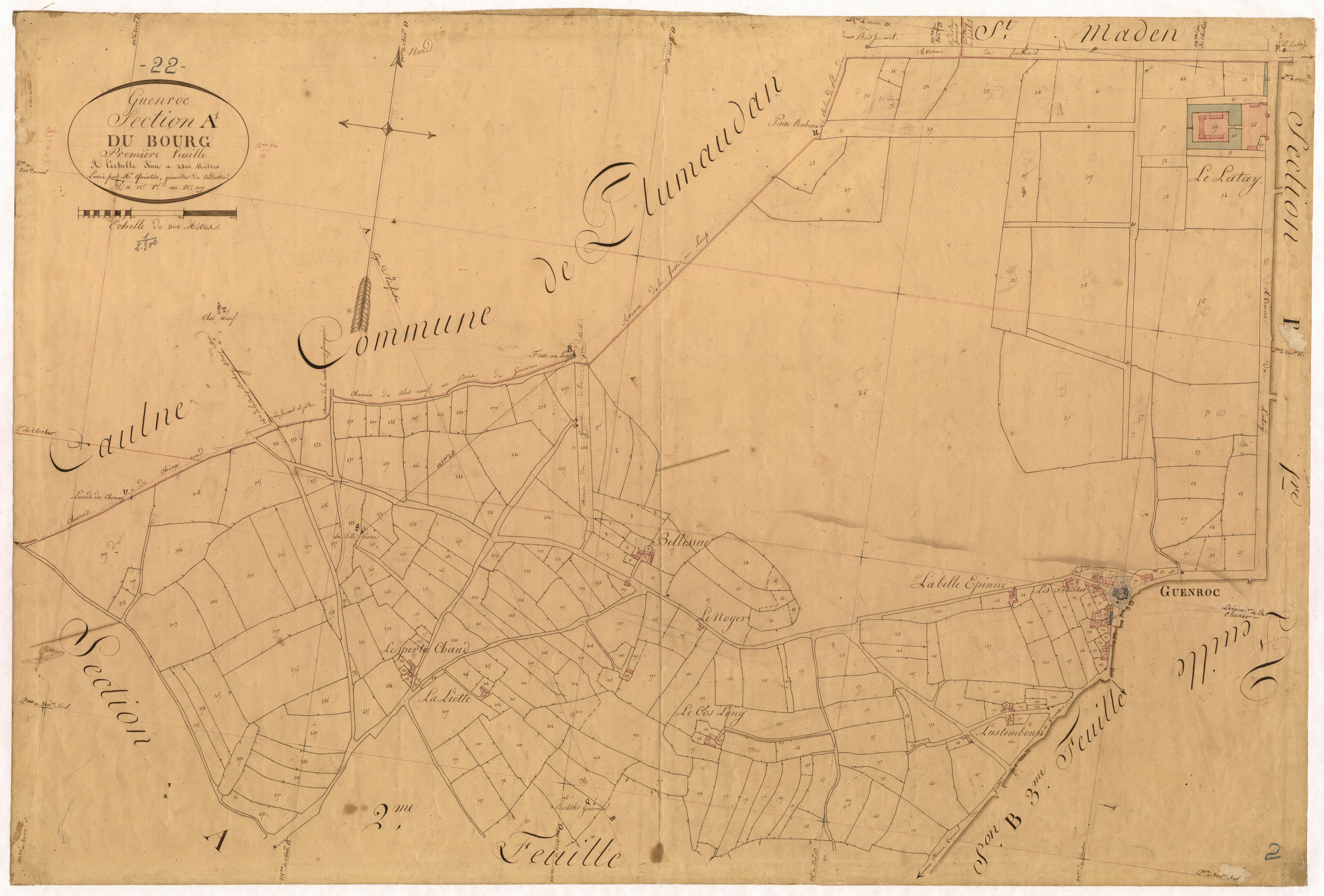 Guenroc - Section A, 1re feuille