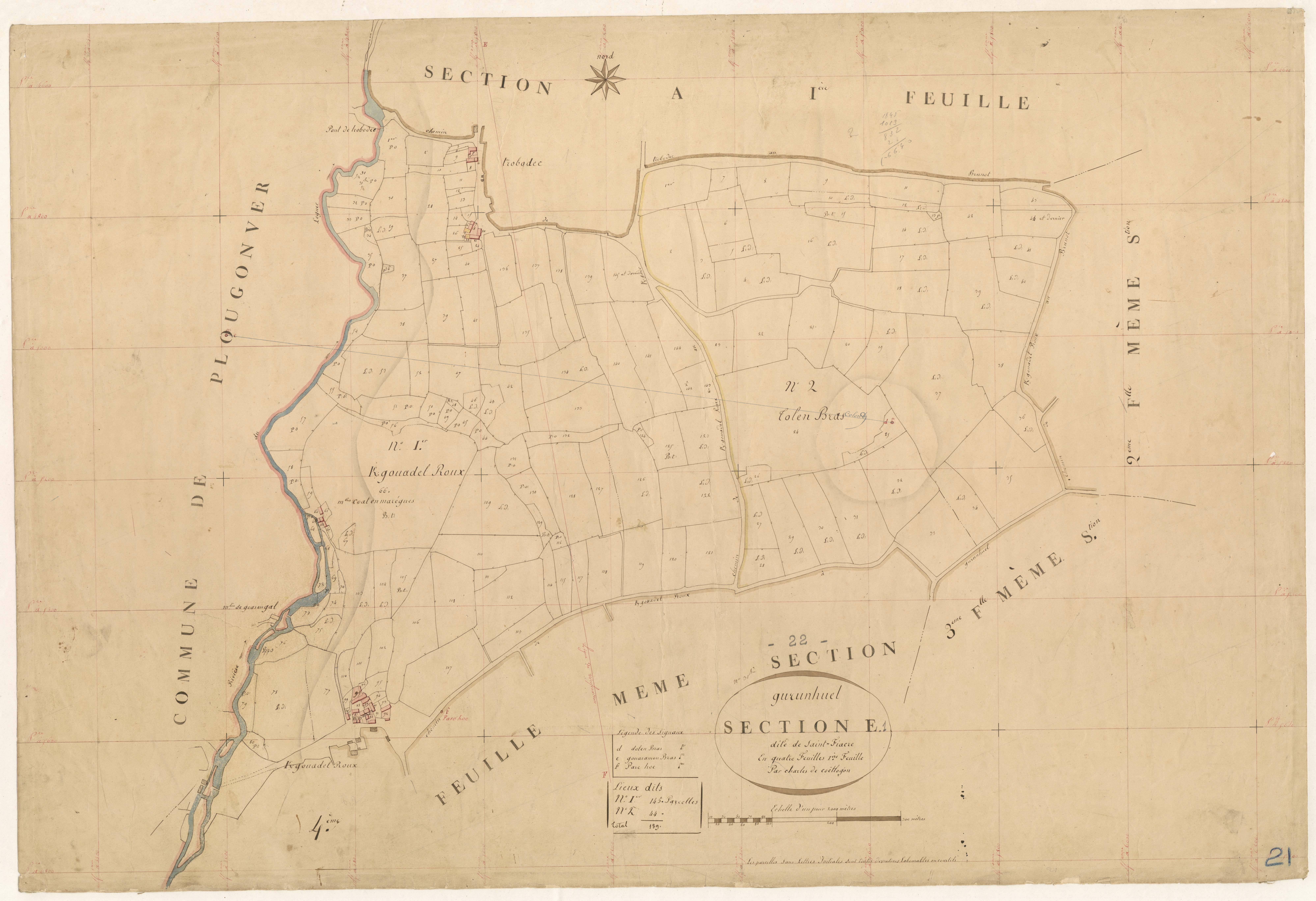 Gurunhuel - Section E, 1re feuille