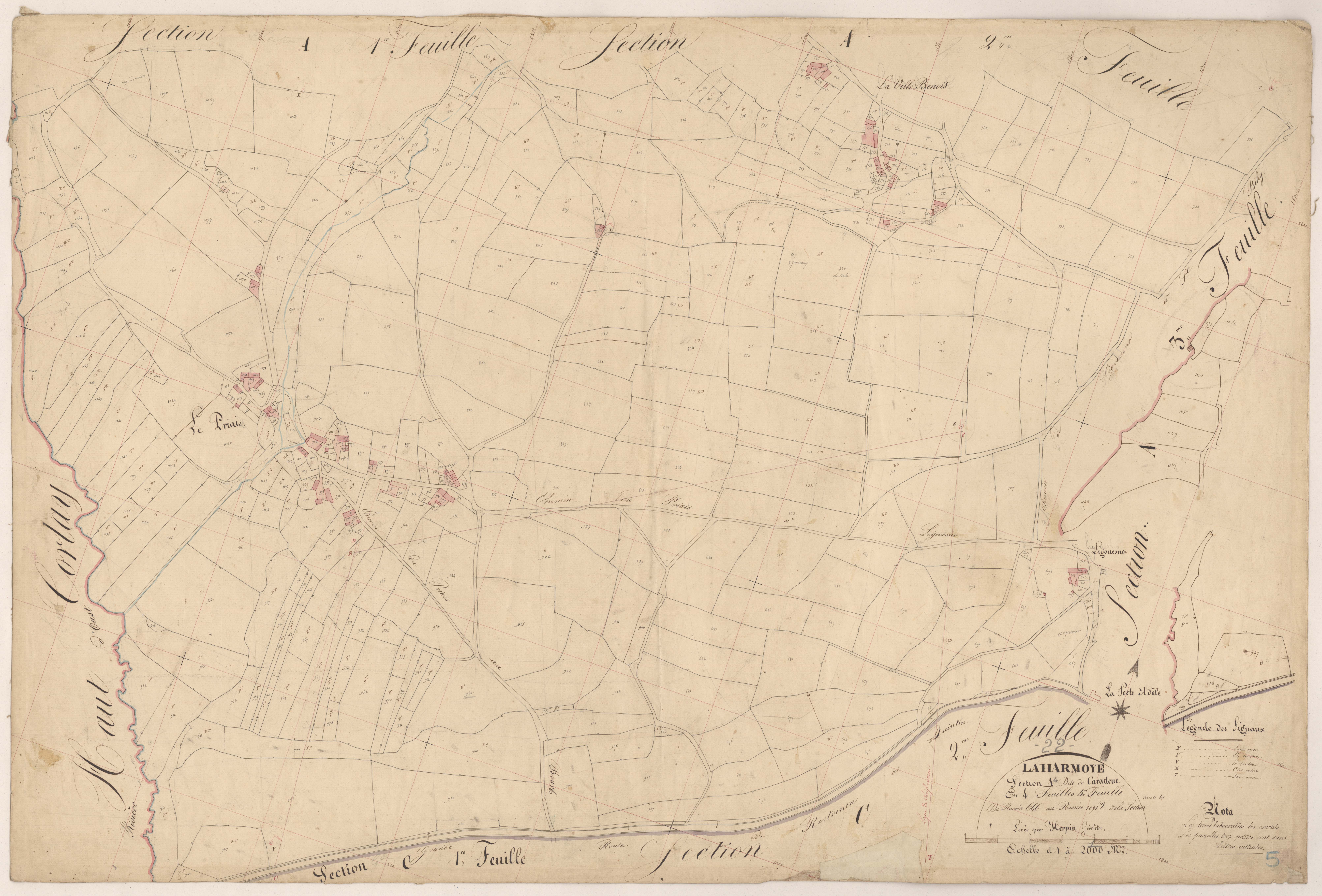 La Harmoye - Section A, 4e feuille