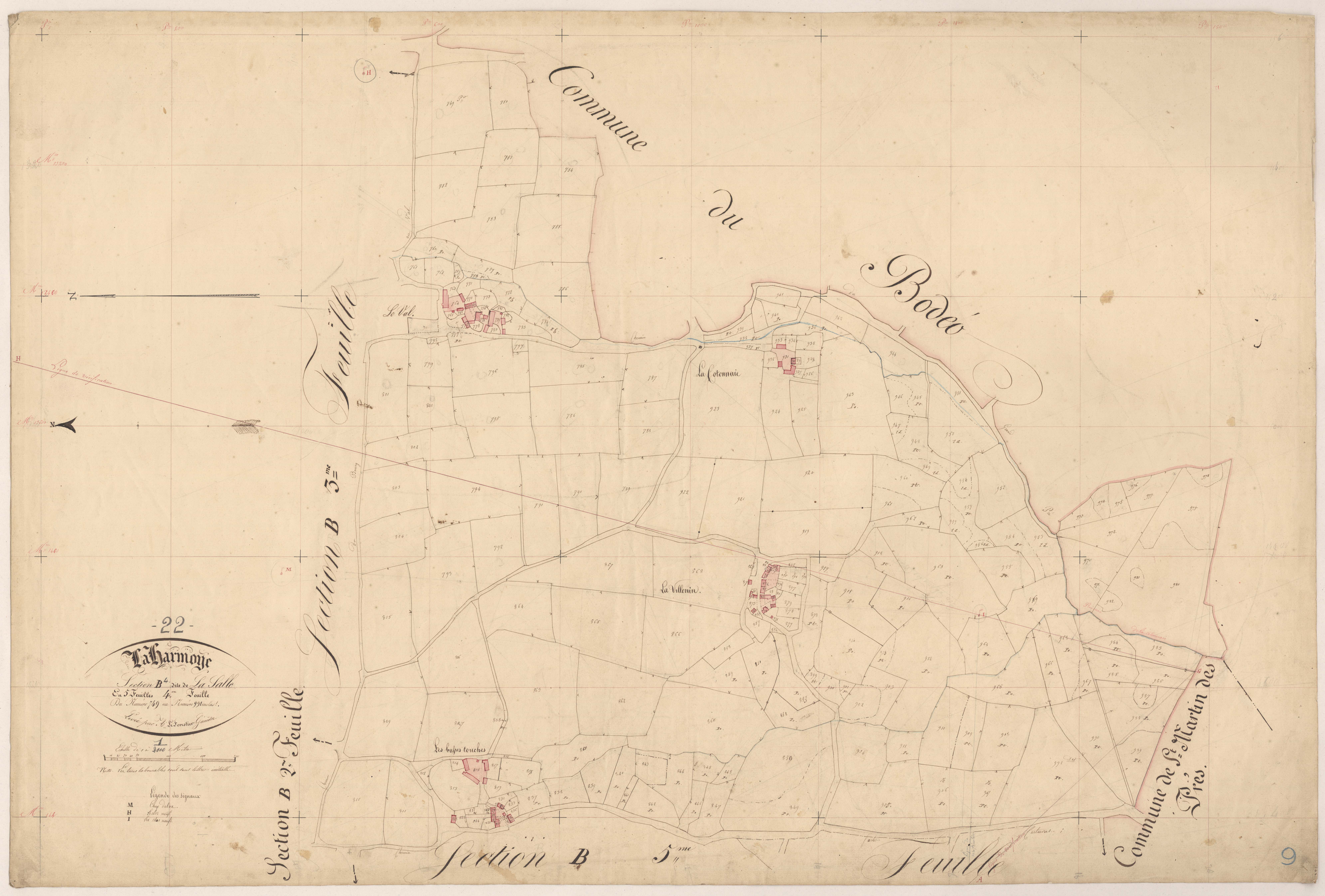 La Harmoye - Section B, 4e feuille