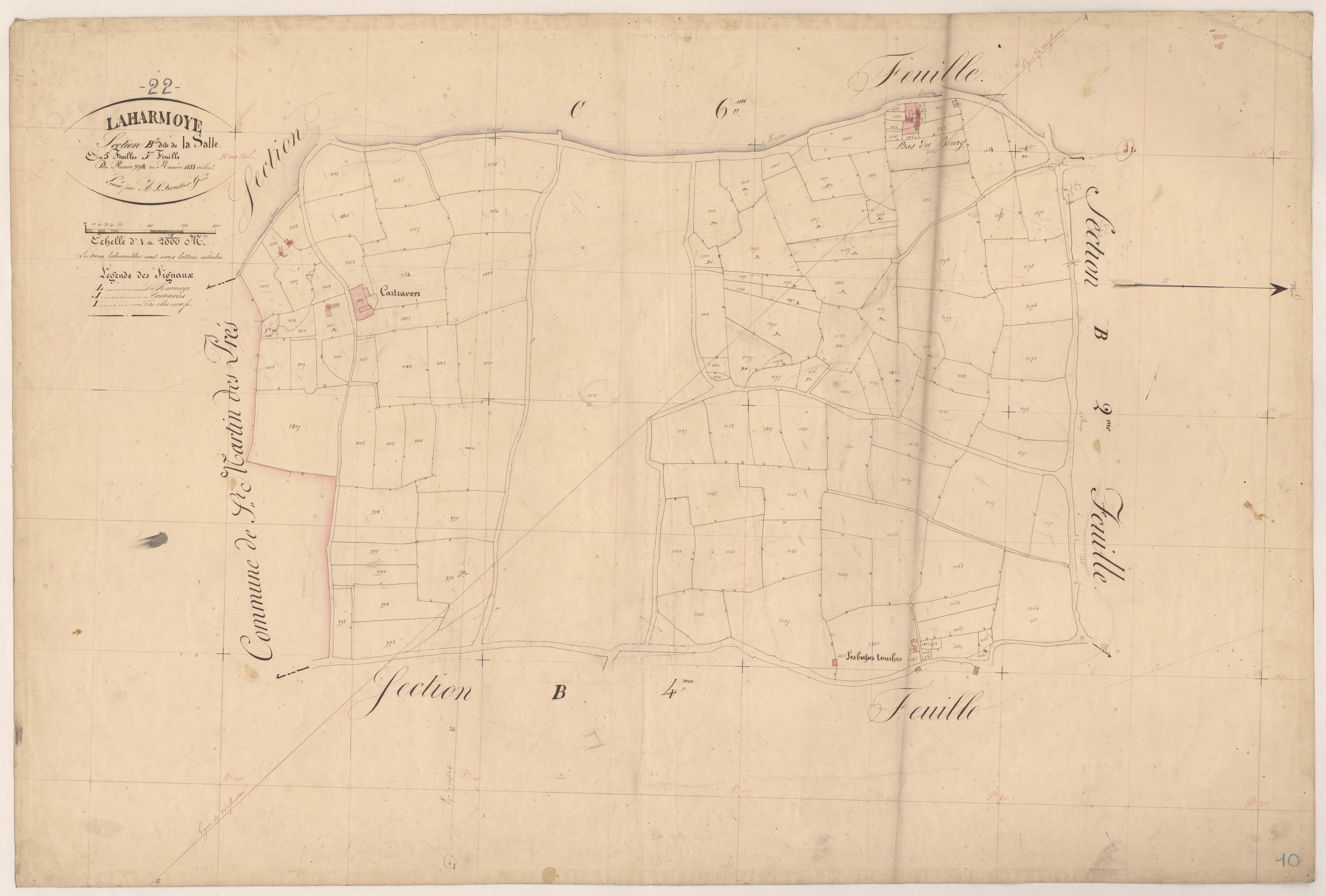 La Harmoye - Section B, 5e feuille